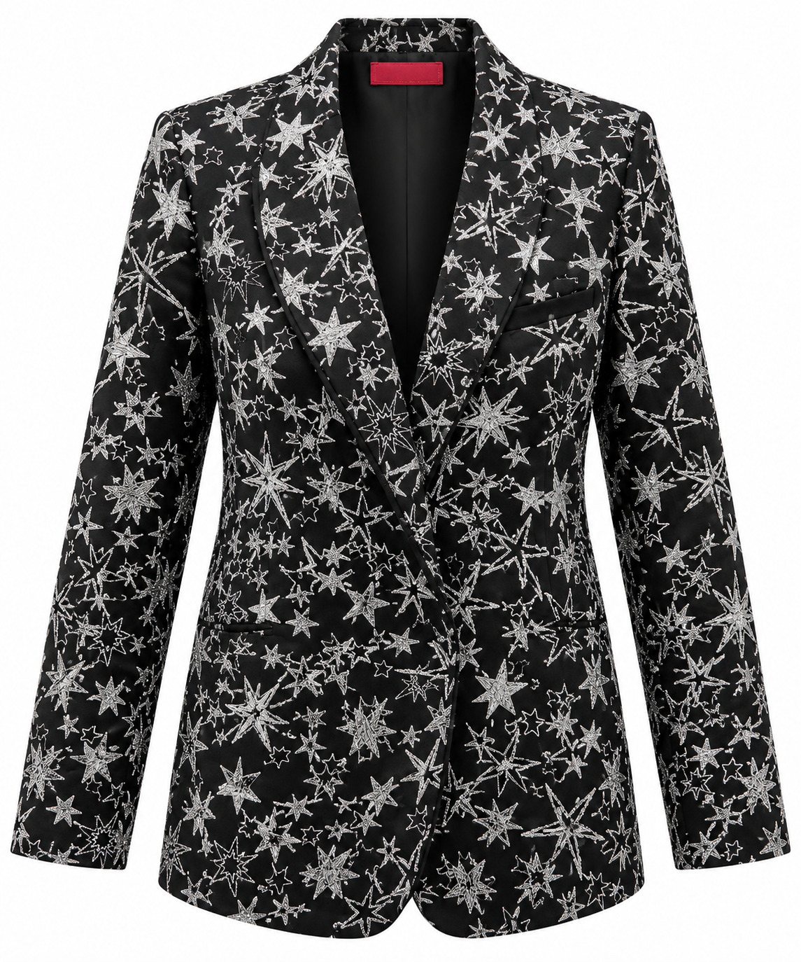 JACKET JUSTIN TULLE SILVER STAR EMBROIDED  MCL13583