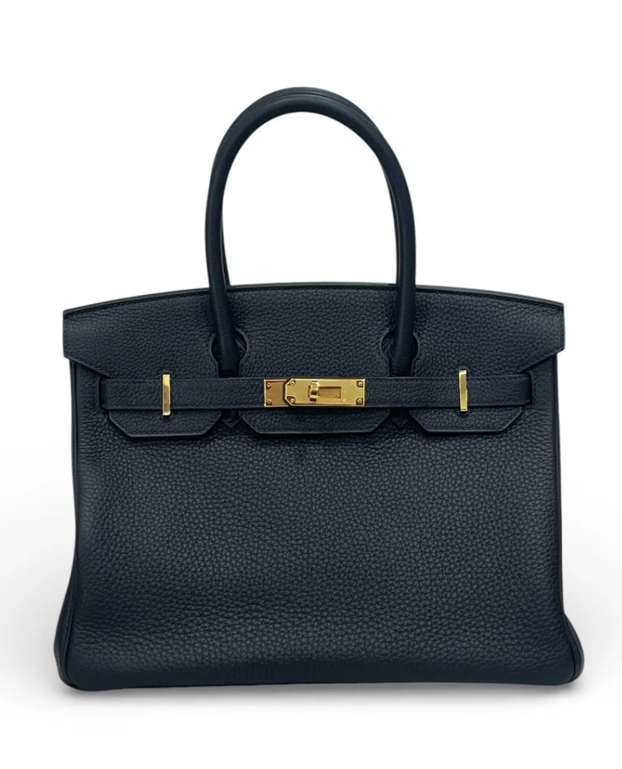 Hermes Birkin 30 in Nuit Togo with GHW