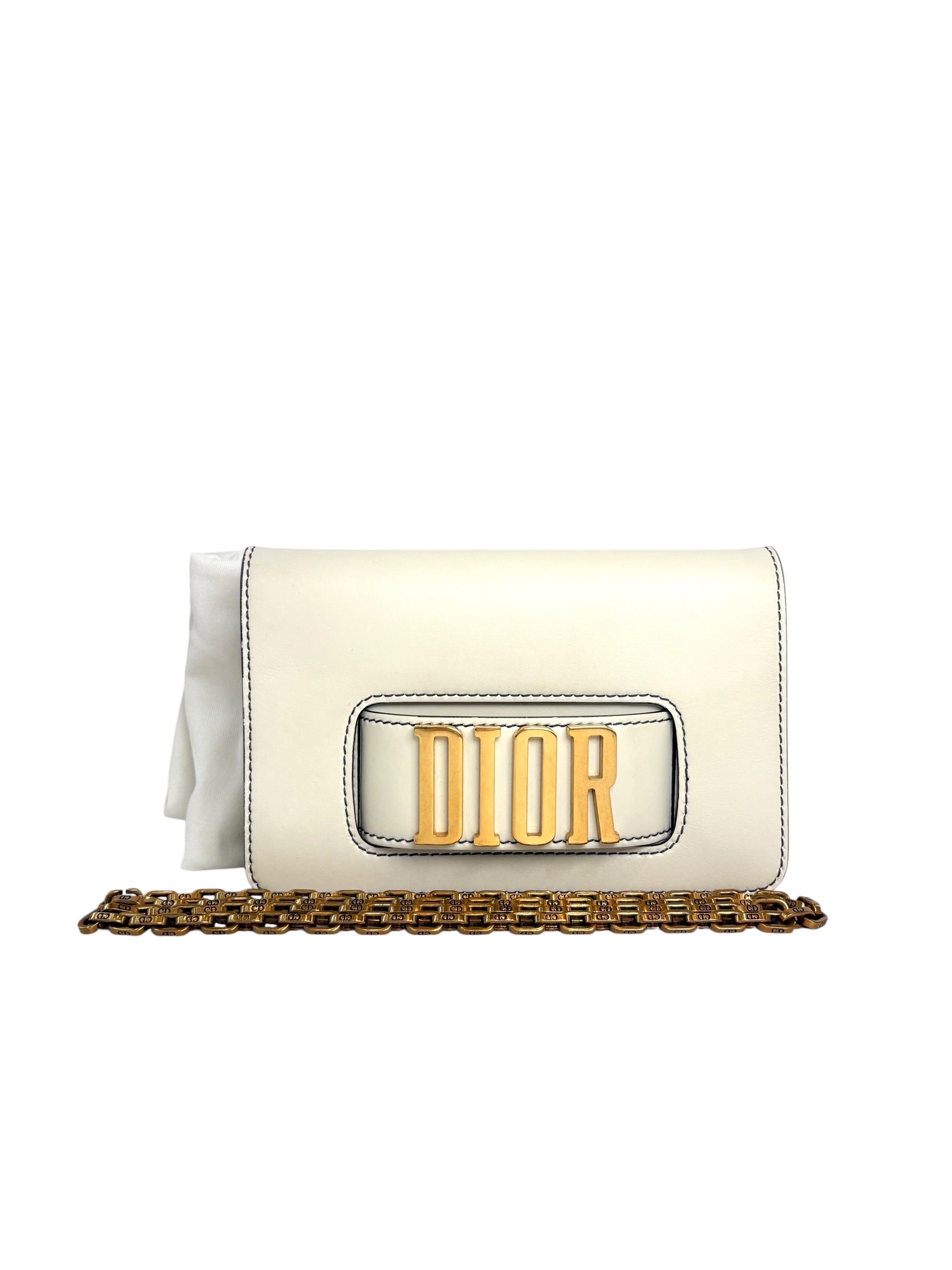 Dior White Clutch Bag