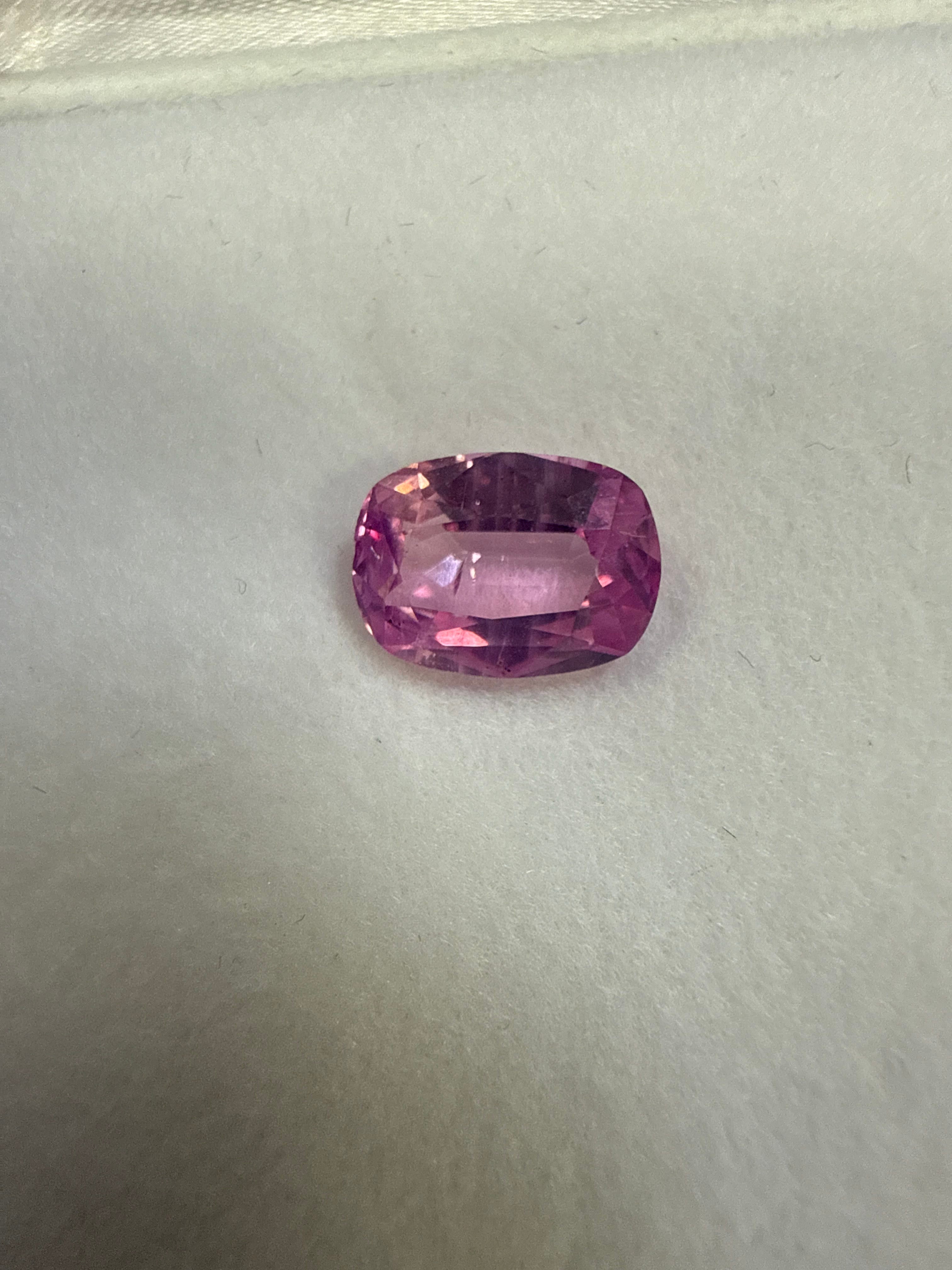 2.32ct Certified Kashmir Padparadscha Sapphire
