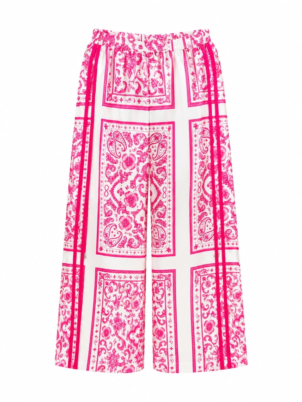 TROUSER BANDANA MOSAIC FUSHIA SIDE BANDS MCL12277