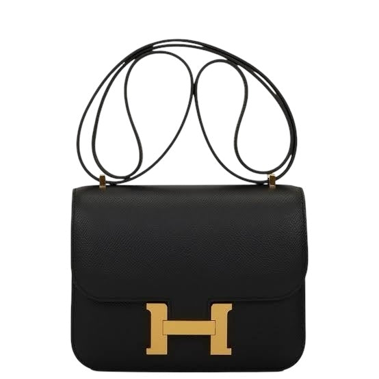 Hermes Constance 18 Black Epsom GHW #K SKCJB-259002