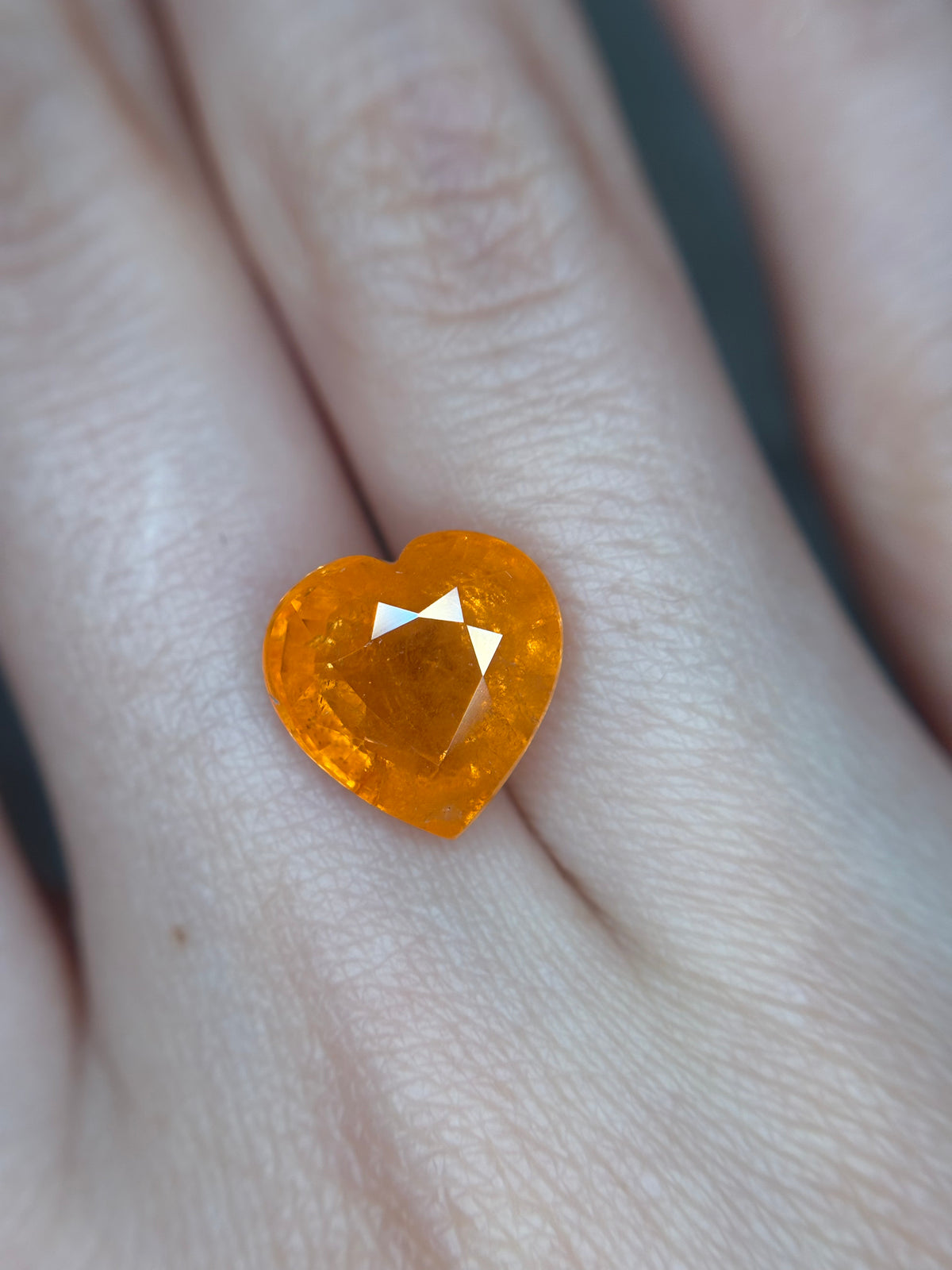 5.85ct Fanta Spessartine Heart* THAIC1068