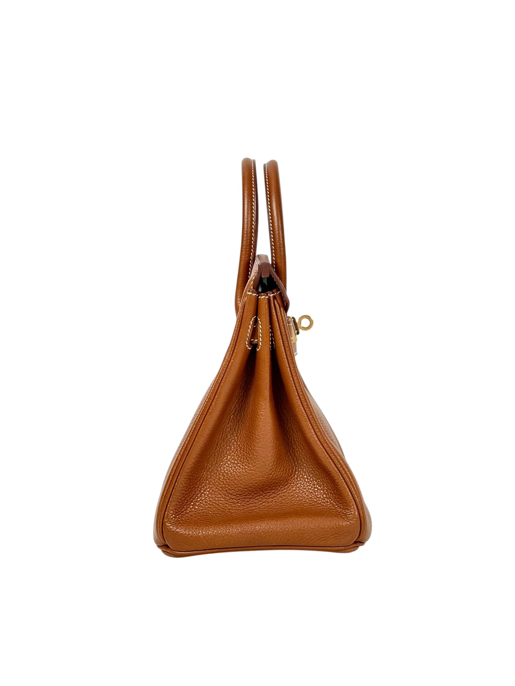 Hermes Birkin 25cm in Barenia Leather - Full Set