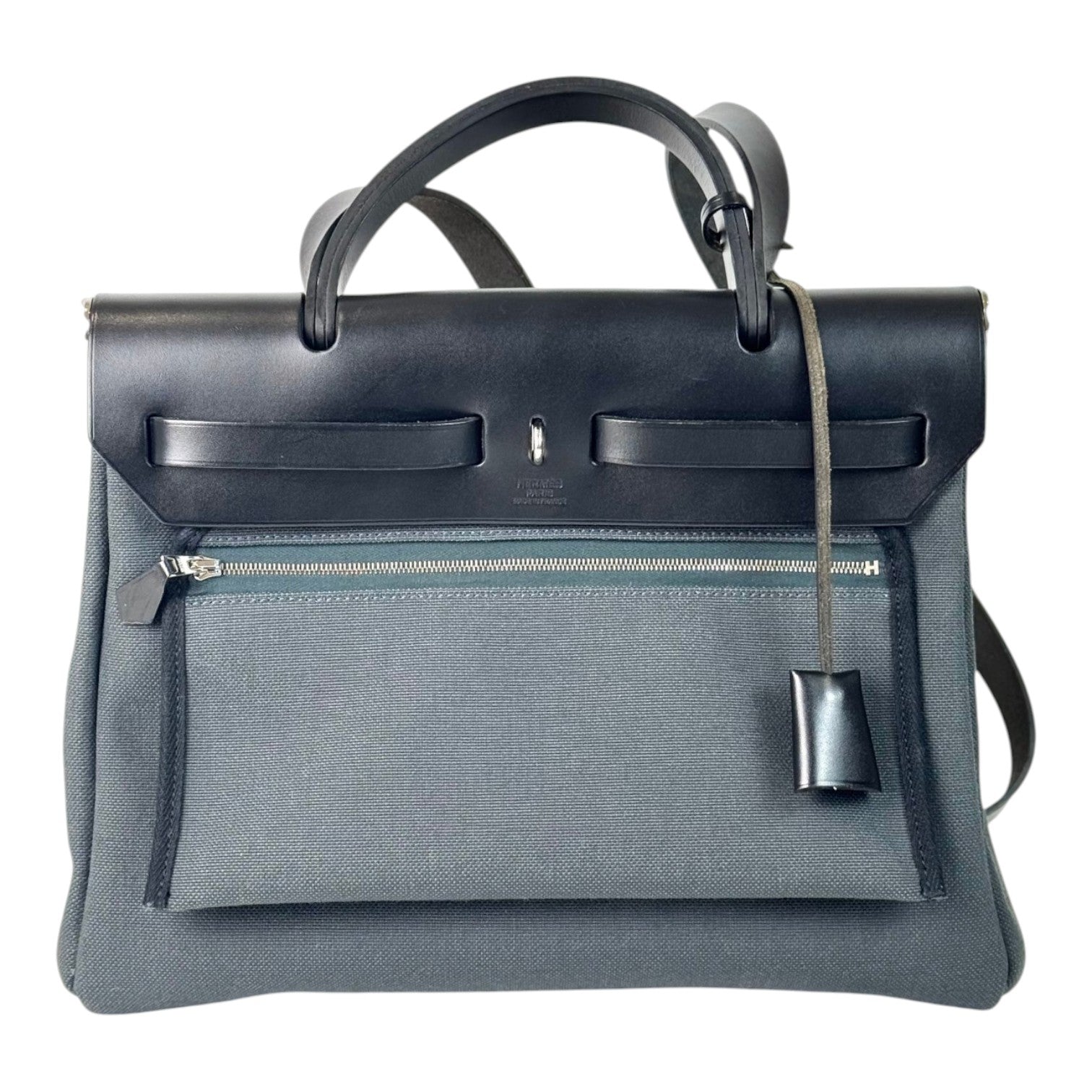 Hermes Herbag 31 Dark Grey Bag - Full Set