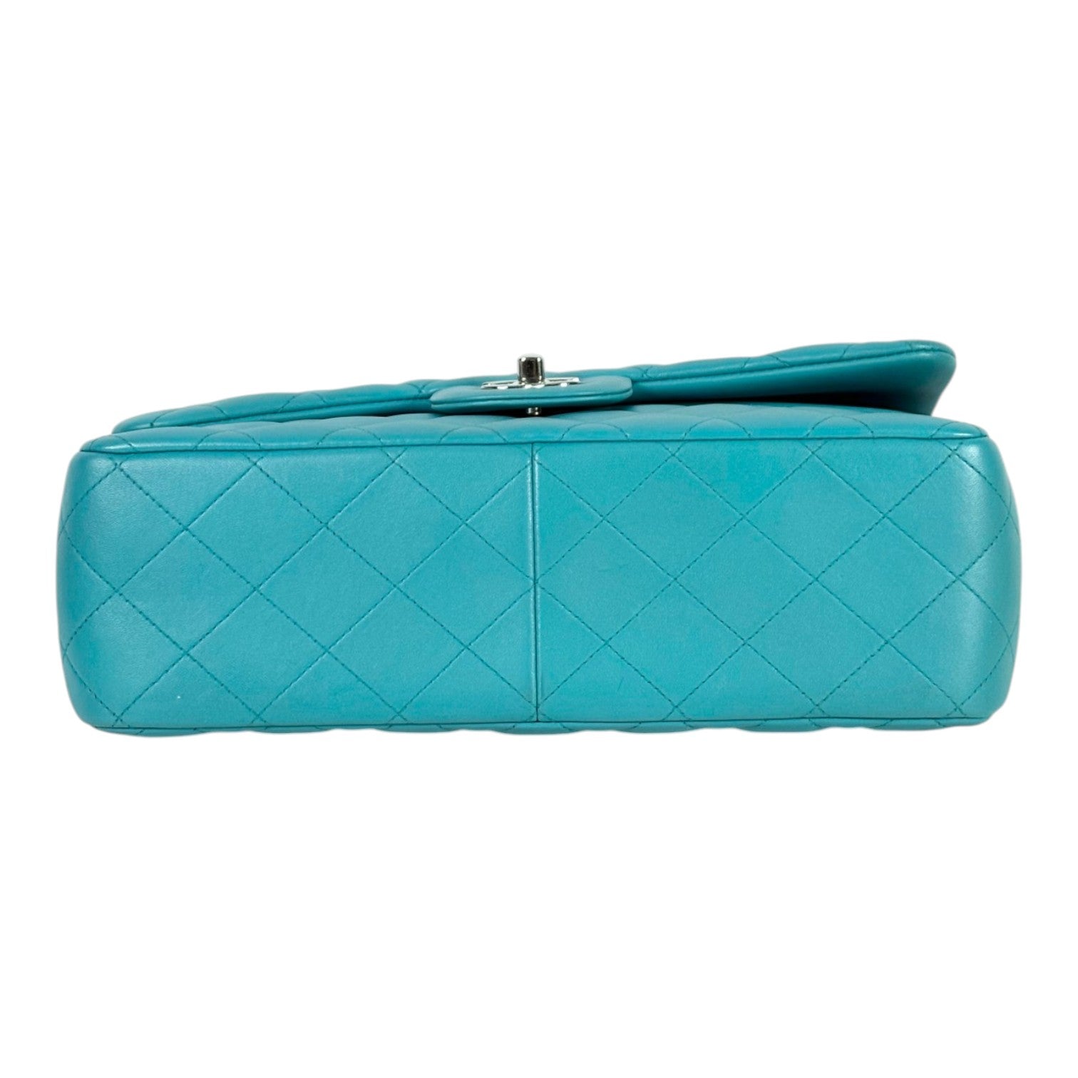 Chanel Turquoise Classic Flap Jumbo in Lambskin