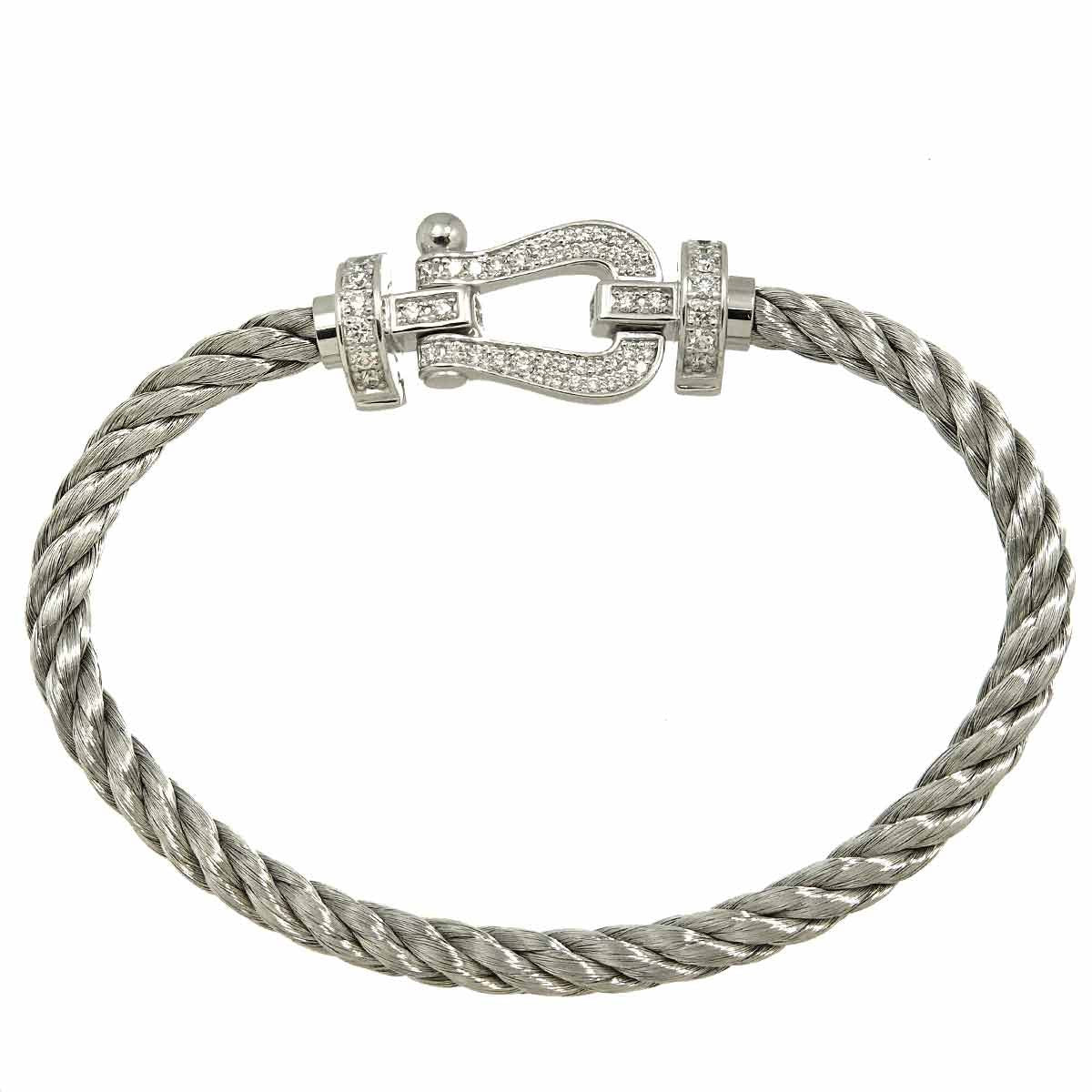 Diamond 0.58 Bracelet 18K K18 WG White Gold 750 902926413