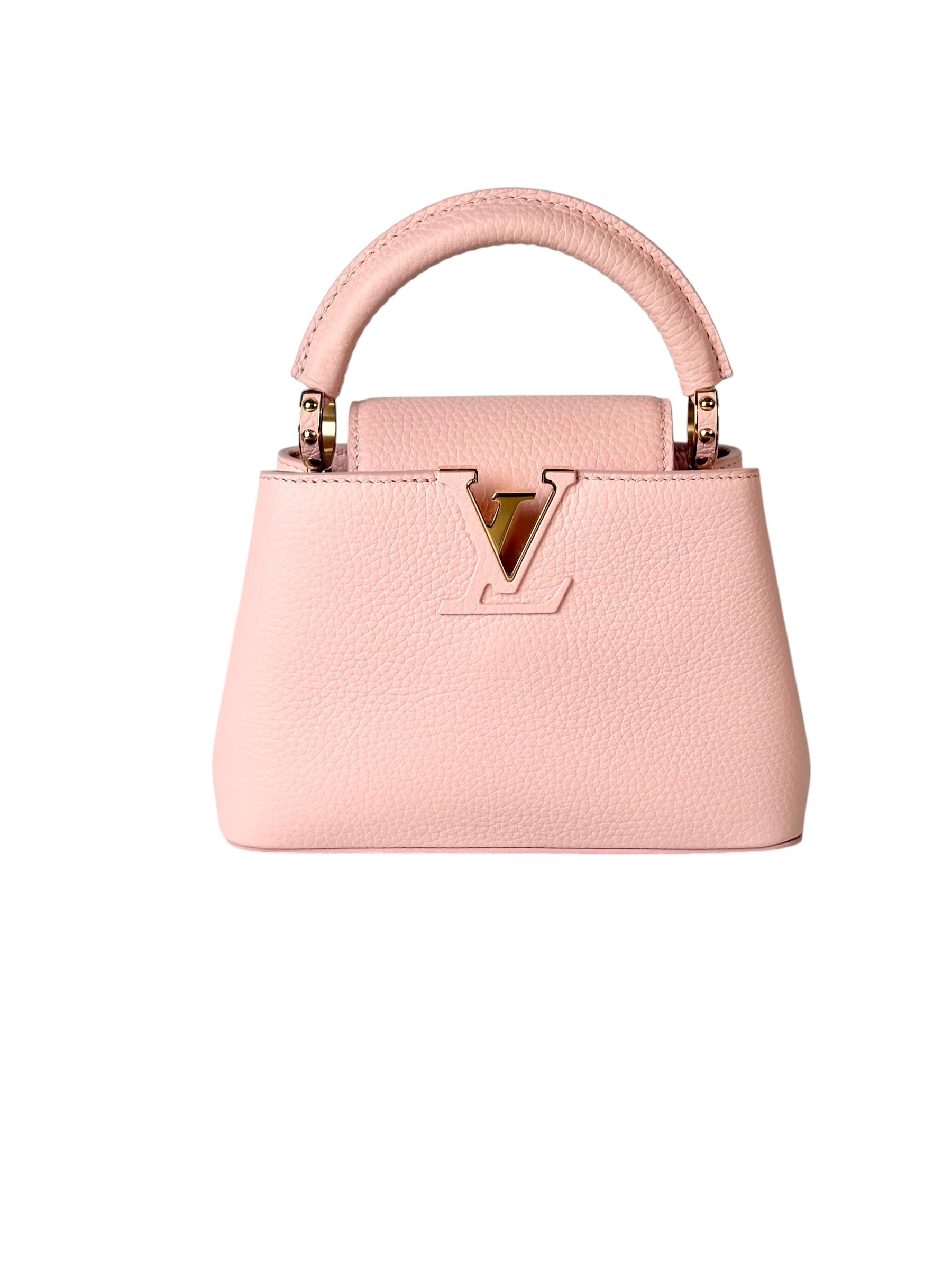 Louis Vuitton Pink Capucines 21cm Bag