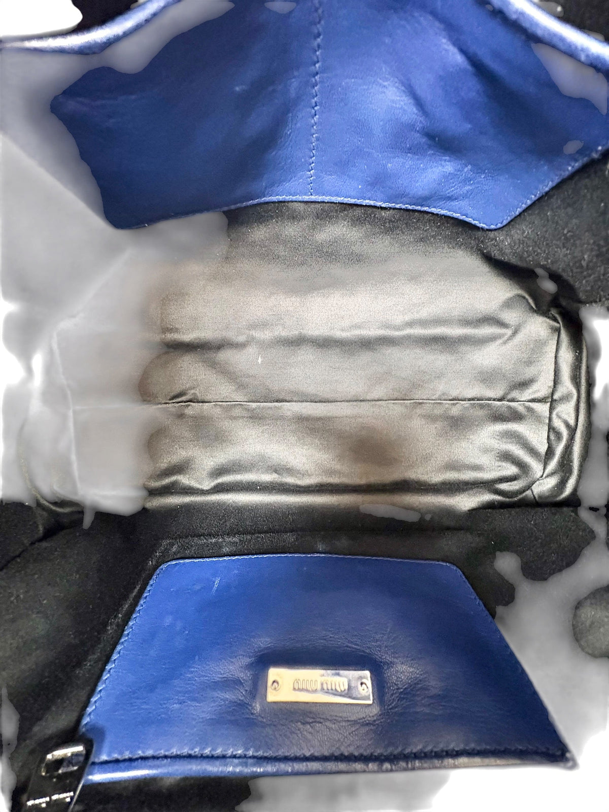 Miu Miu Navy Blue Crystal Tote Bag