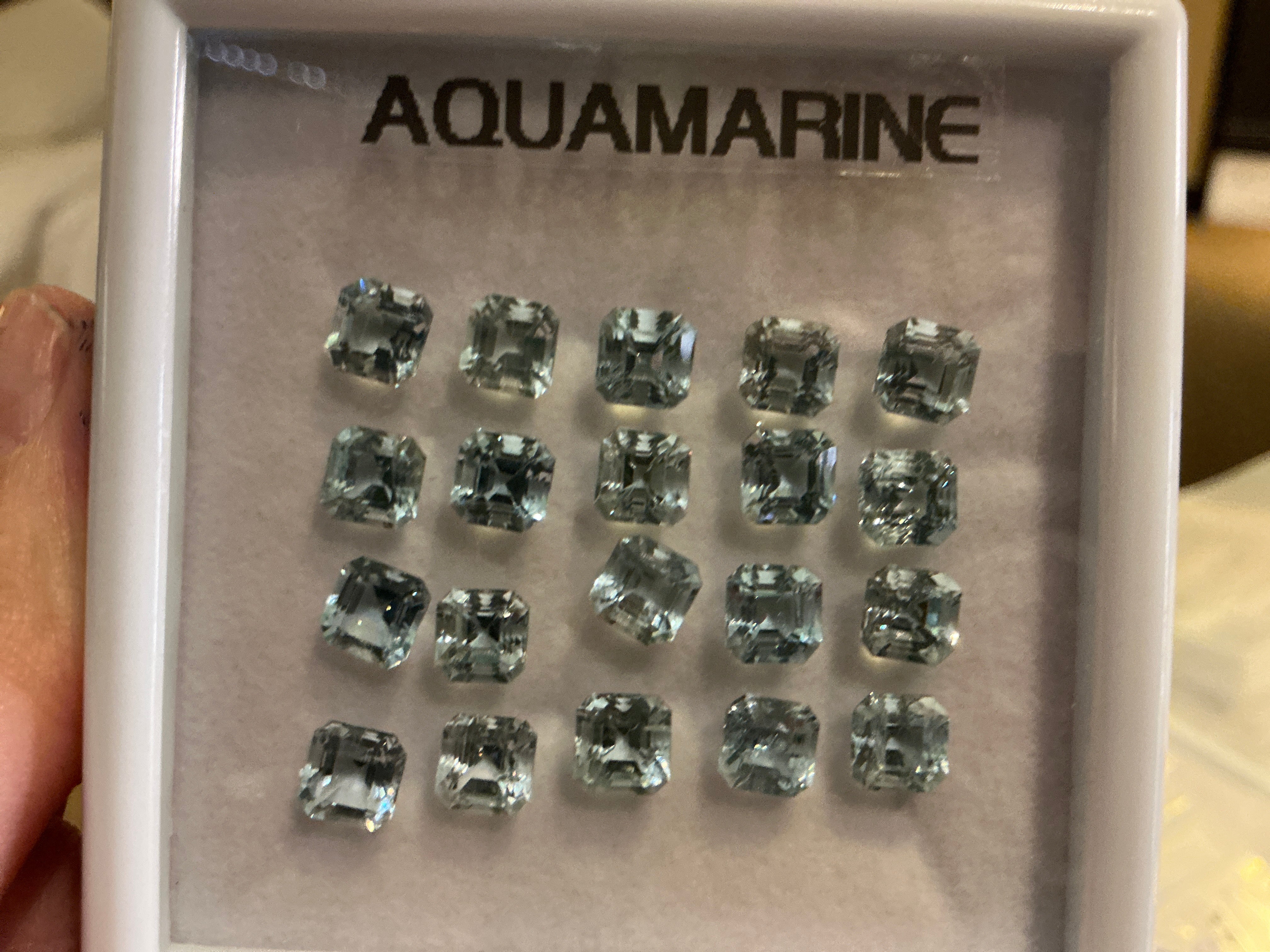 Aquamarine Asscher THAIC0296