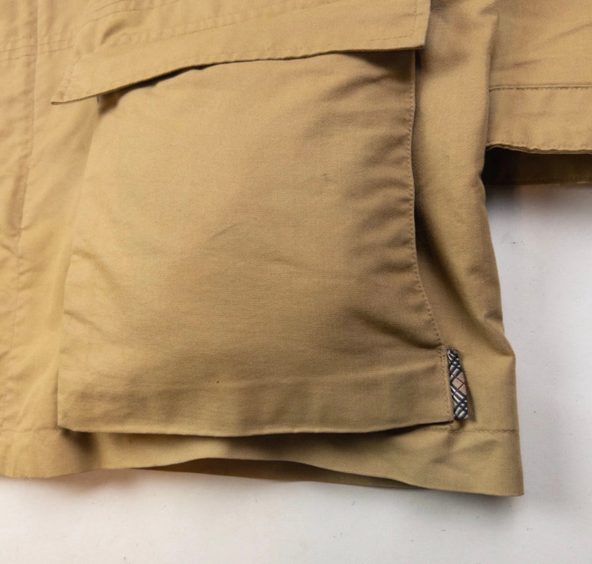Vintage Burberry Zip Up Cargo Jacket Size XL DBXM0012