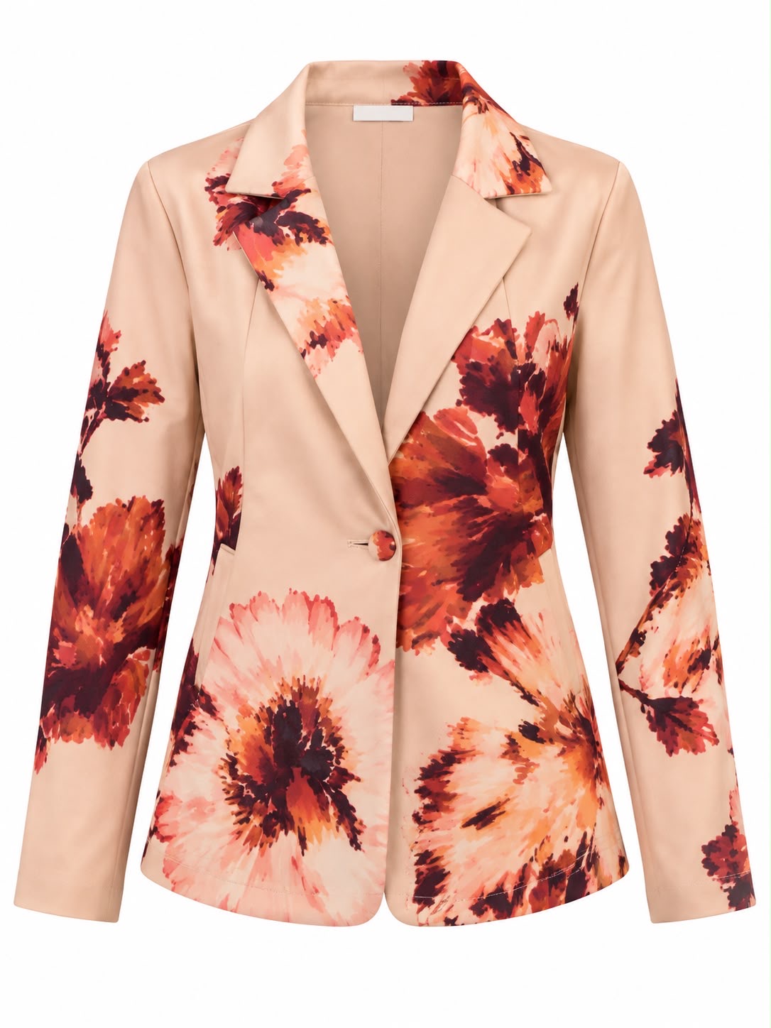 JACKET JUSTIN SUEDE NUDE FLORAL MCL13408