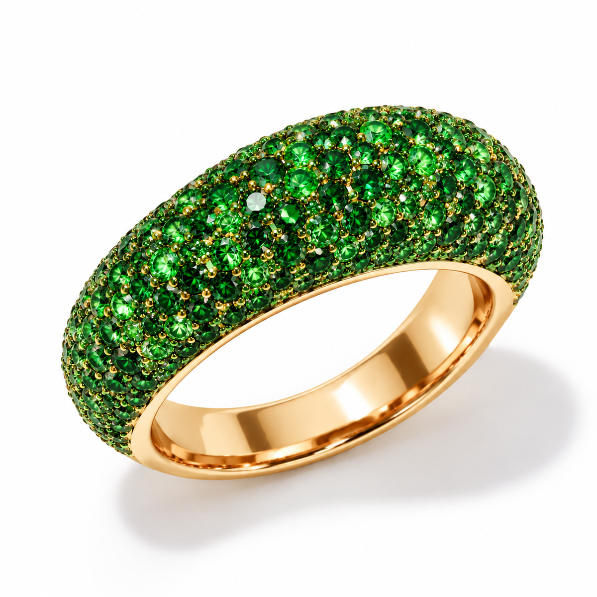 18K Gold Sugar Dust Half Eternity Ring SETTING ONLY SABSET076