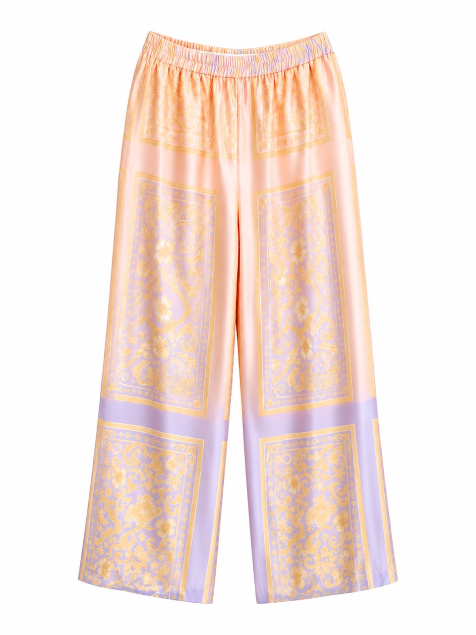 TROUSER BANDANA MOSAIC GRADIENT PURPLE PEACH MCL12283