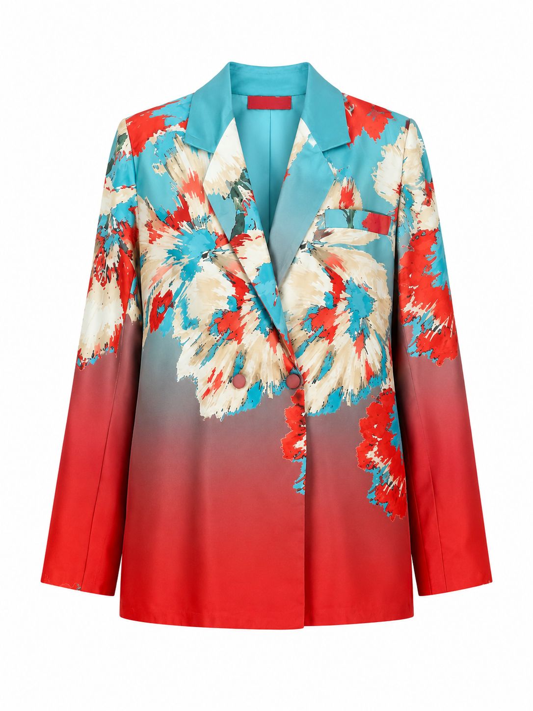 JACKET JUSTIN FLORAL AQUA RED MCL13217