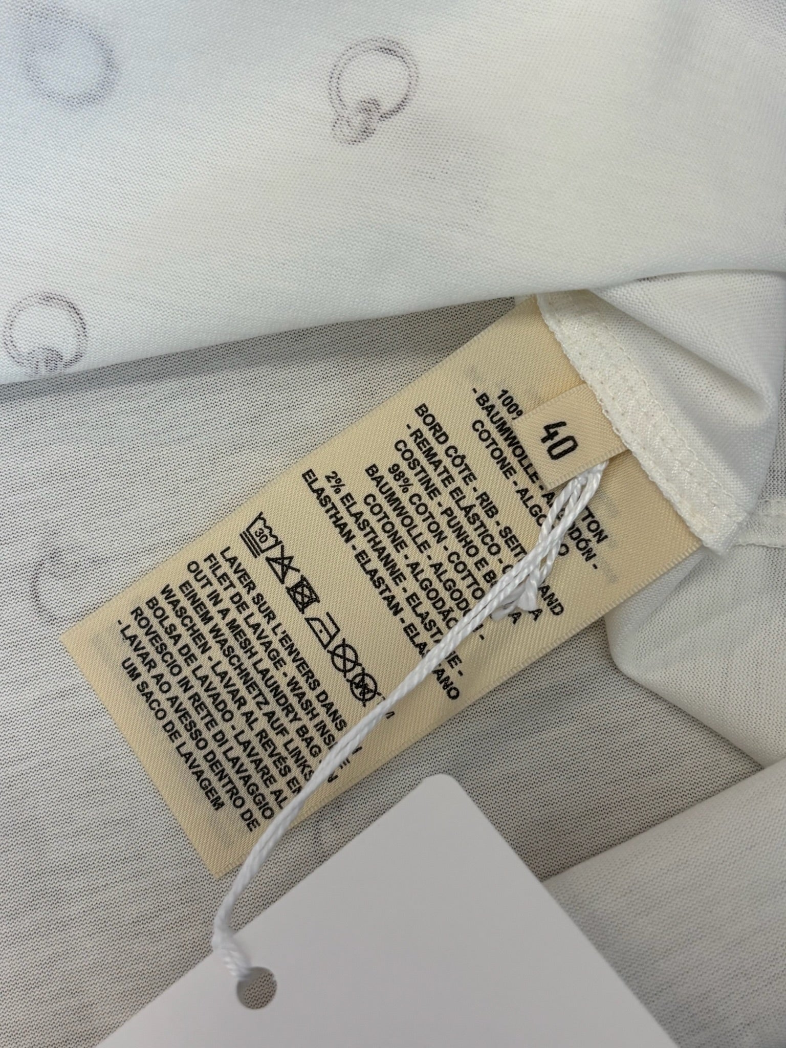 Size 40 - Hermès "Anneau Finesse" straight t-shirt