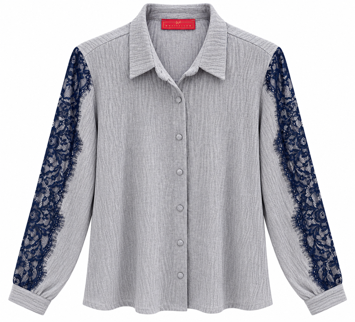 SHIRT AZALIA BLUE ZEBRA KNITWEAR FRENCH LACE MCL13492