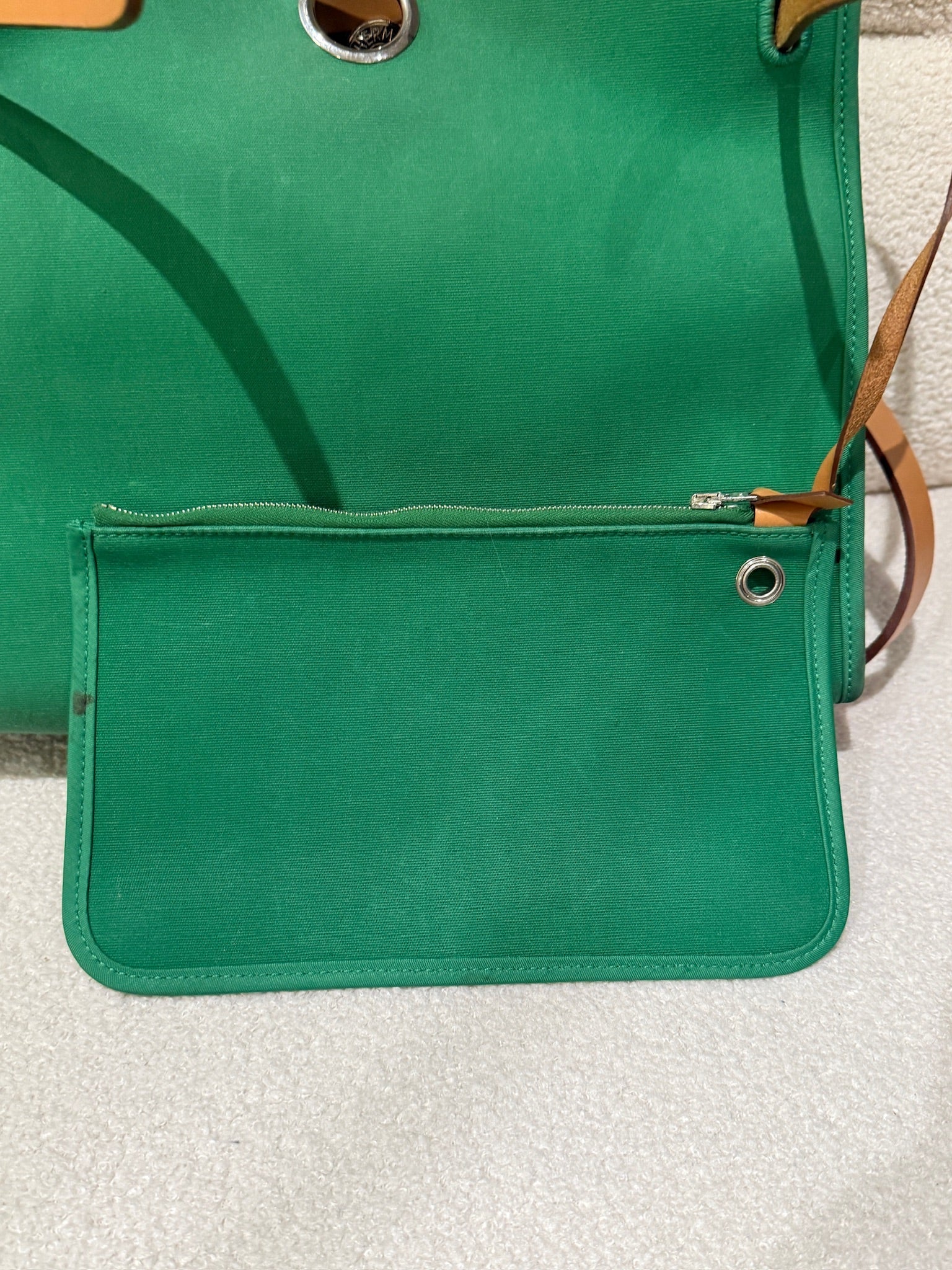Hermès Herbag Zip 31 Bambou & Leather Tote - X Stamp