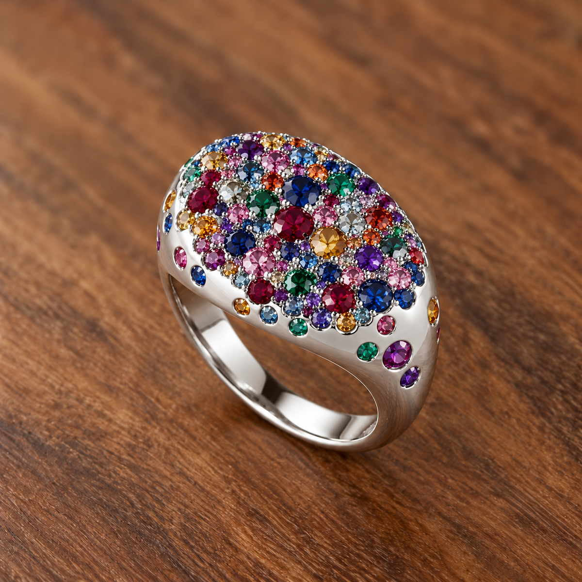 Silver Sugar Dust Band Ring SETTING ONLY SABSET071