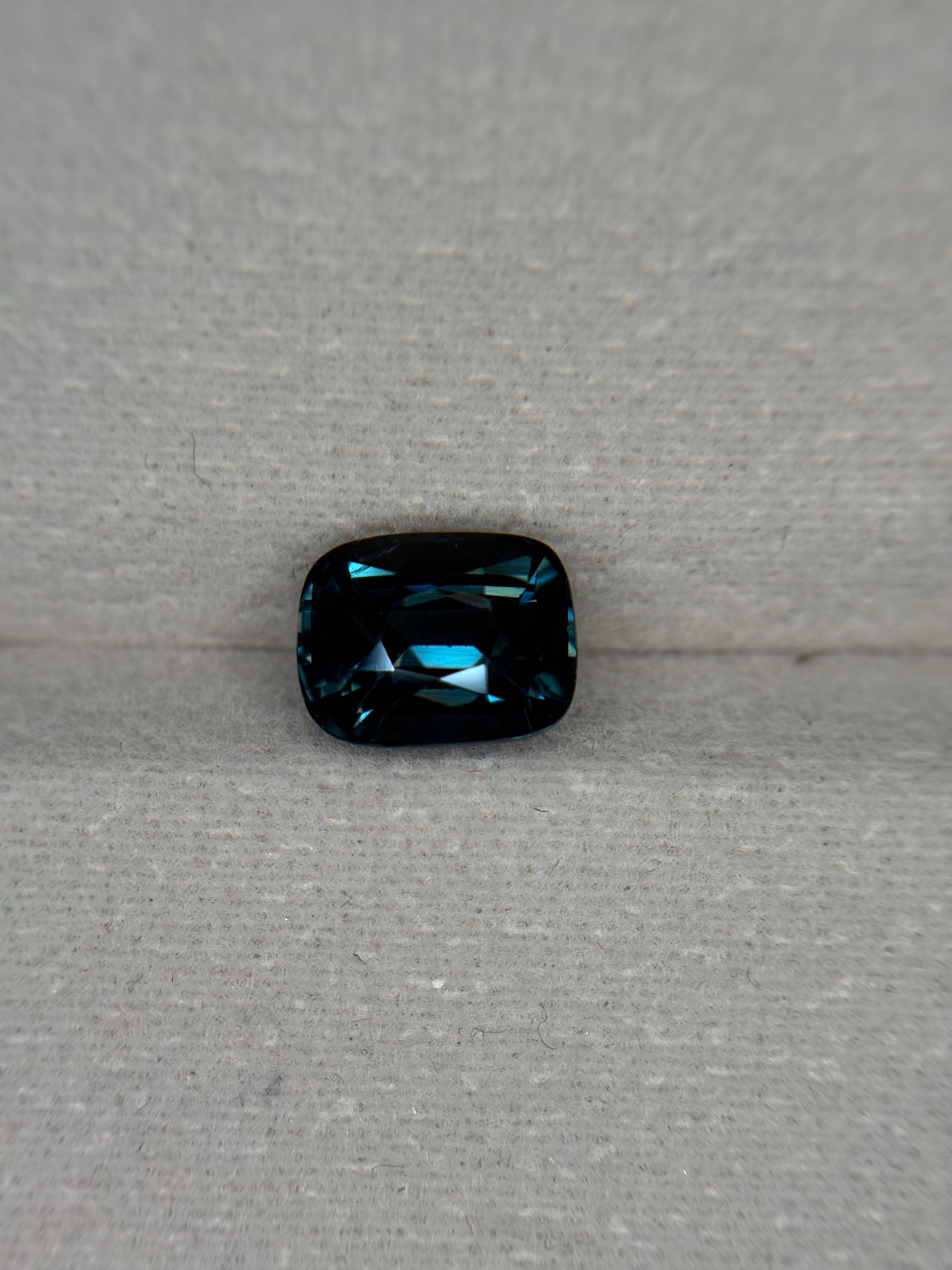2.11ct Blue Storm Spinel Cushion DXBCS1558