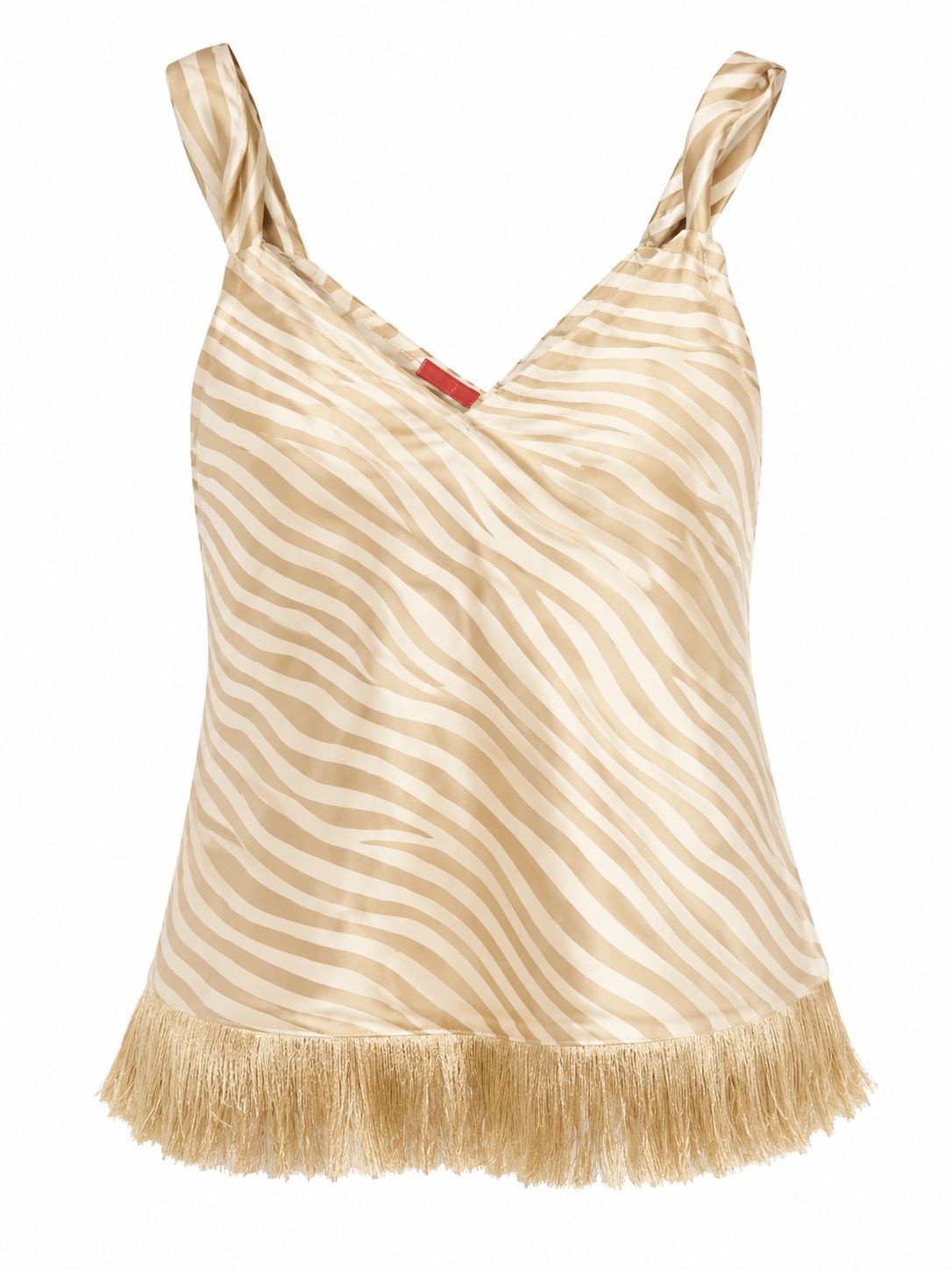 TOP FRINGES ZEBRA OLIVE GRADIENT MCL12052