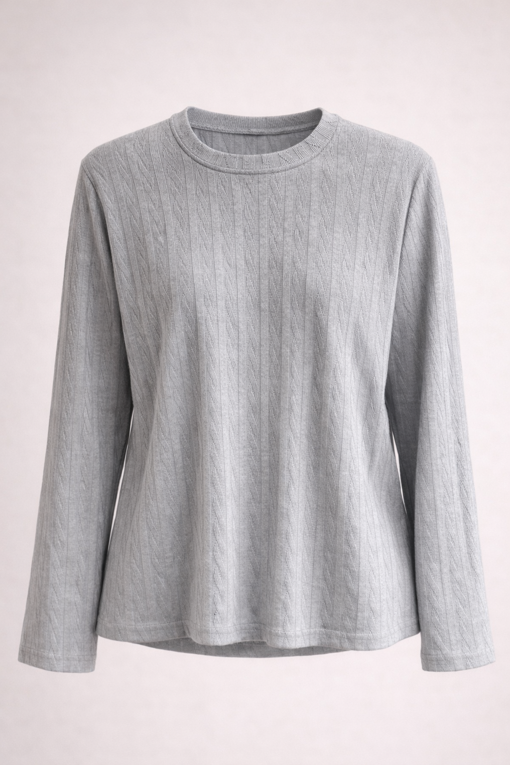 PHIL LONG SLEEVES TEE LIGHT GREY MCL00716