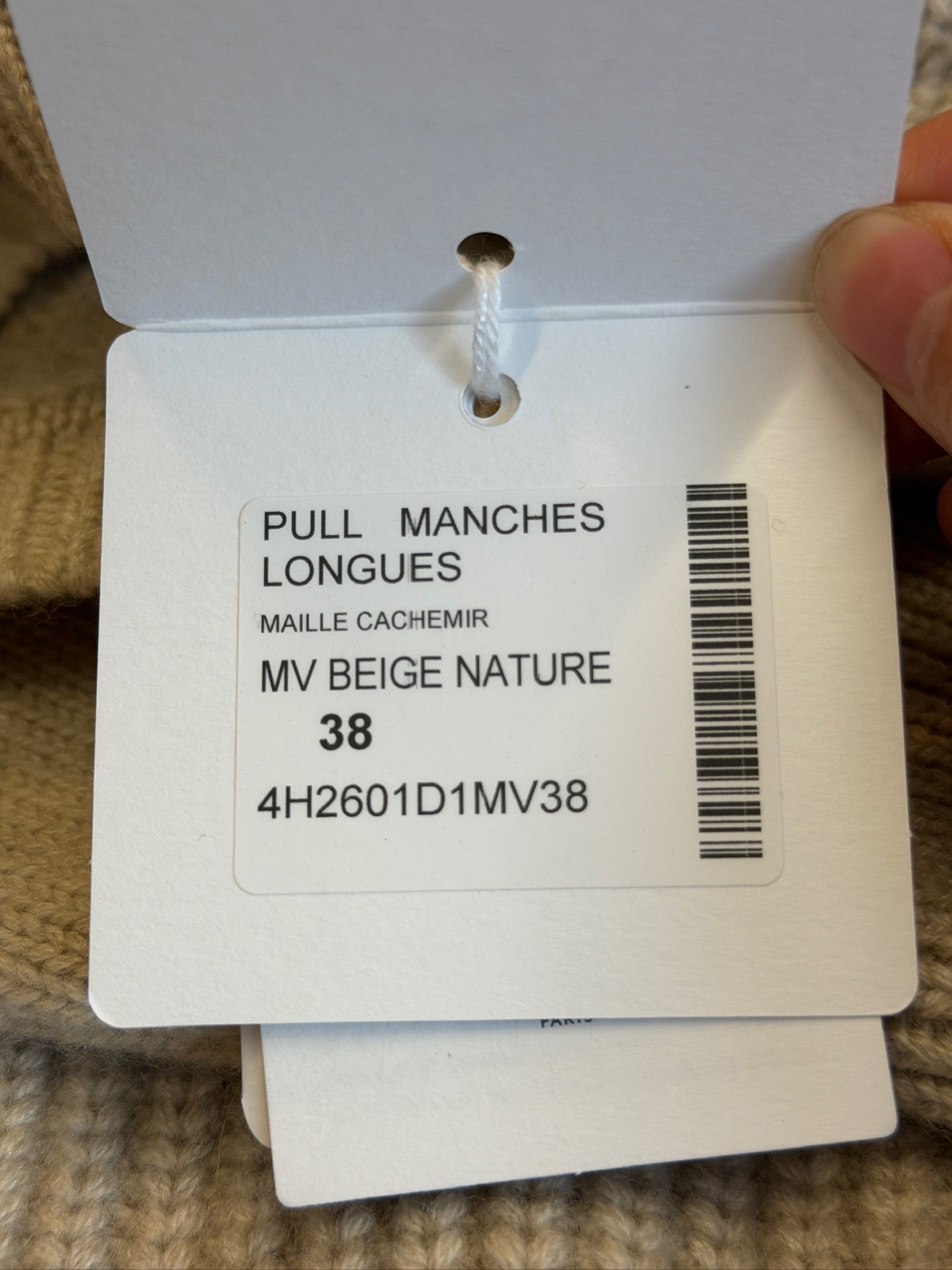 FR38 - Hermès Cashmere long-sleeve sweater