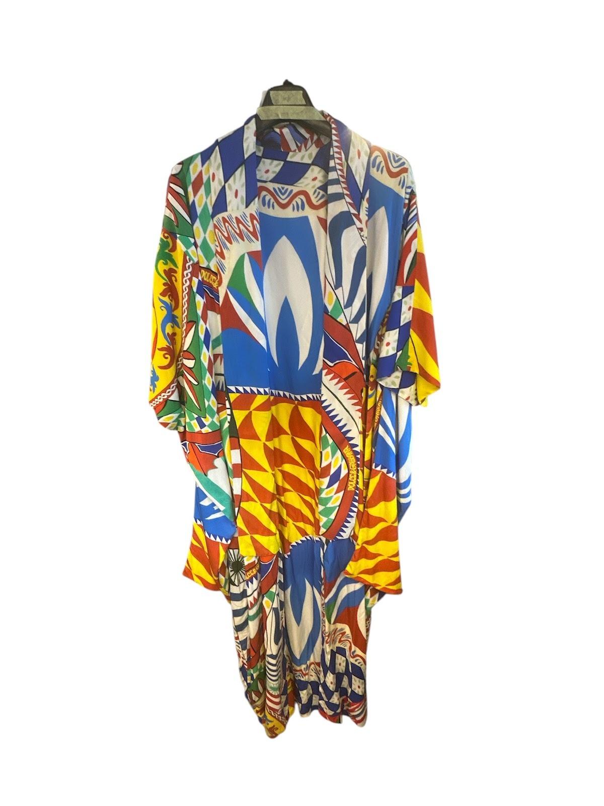 Dolce & Gabbana Dress Maxi Multicolour Carretto Print DG4022B