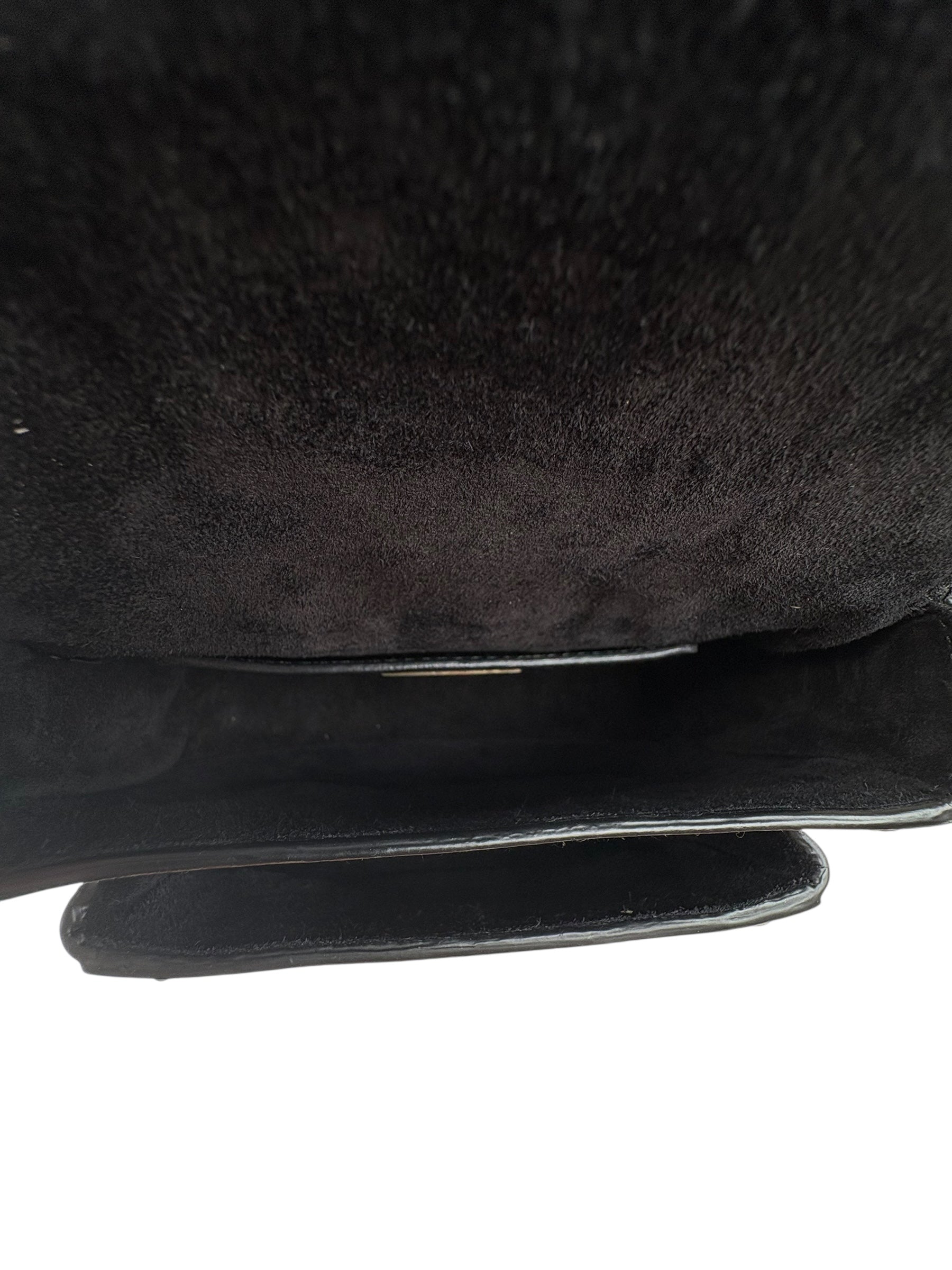 Miu Miu Strap Crystal and Black Calfskin Bag