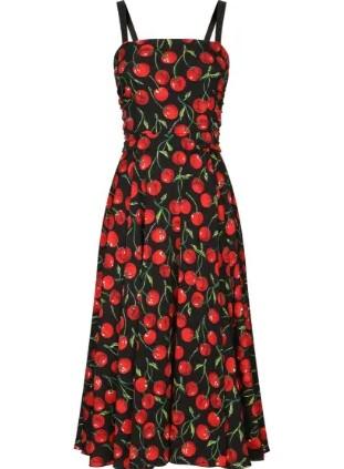 Dolce & Gabbana Dress Sleeveless Black Cherry DG4105B