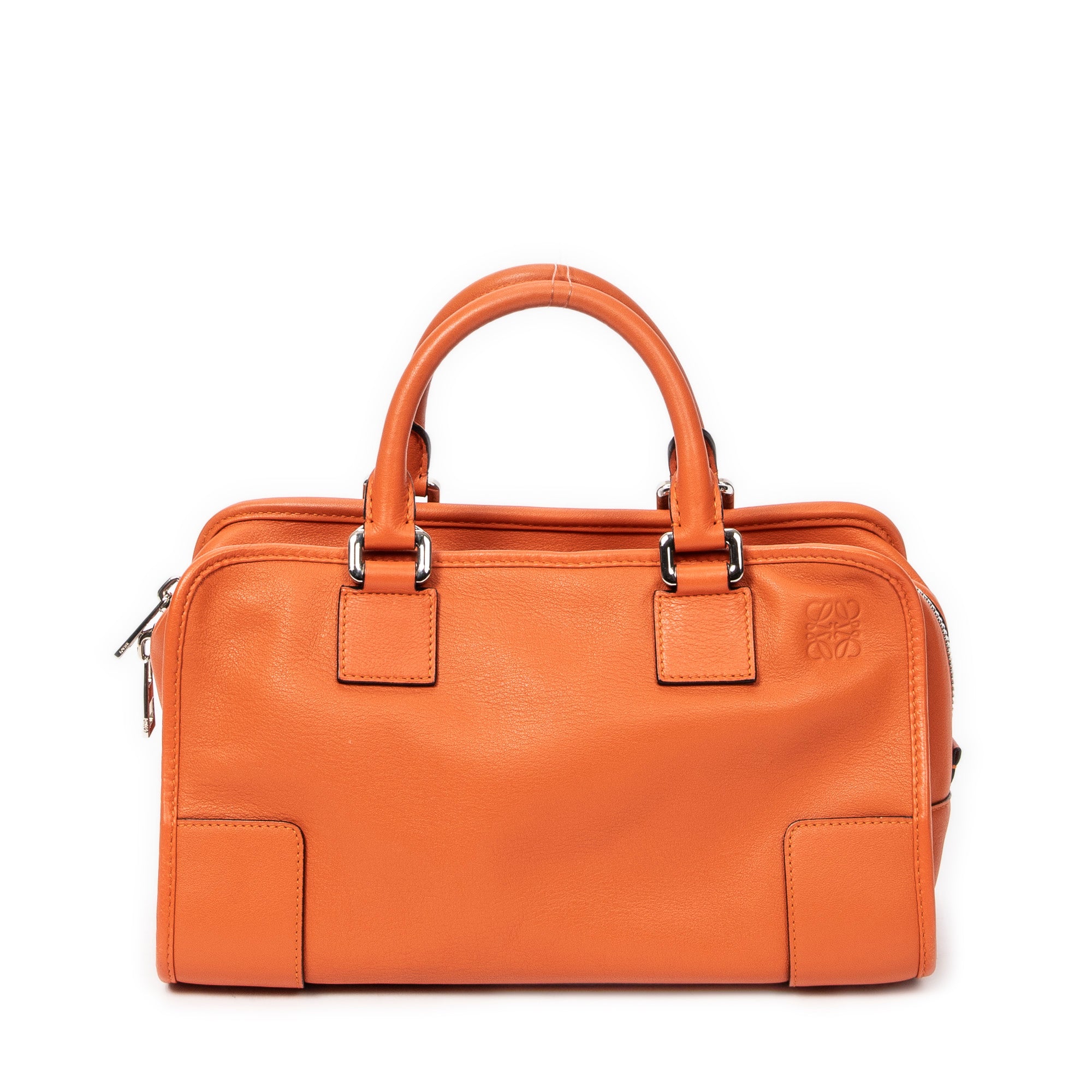 Loewe Amazona 28 Orange Smooth Calfskin Leather ABA3801