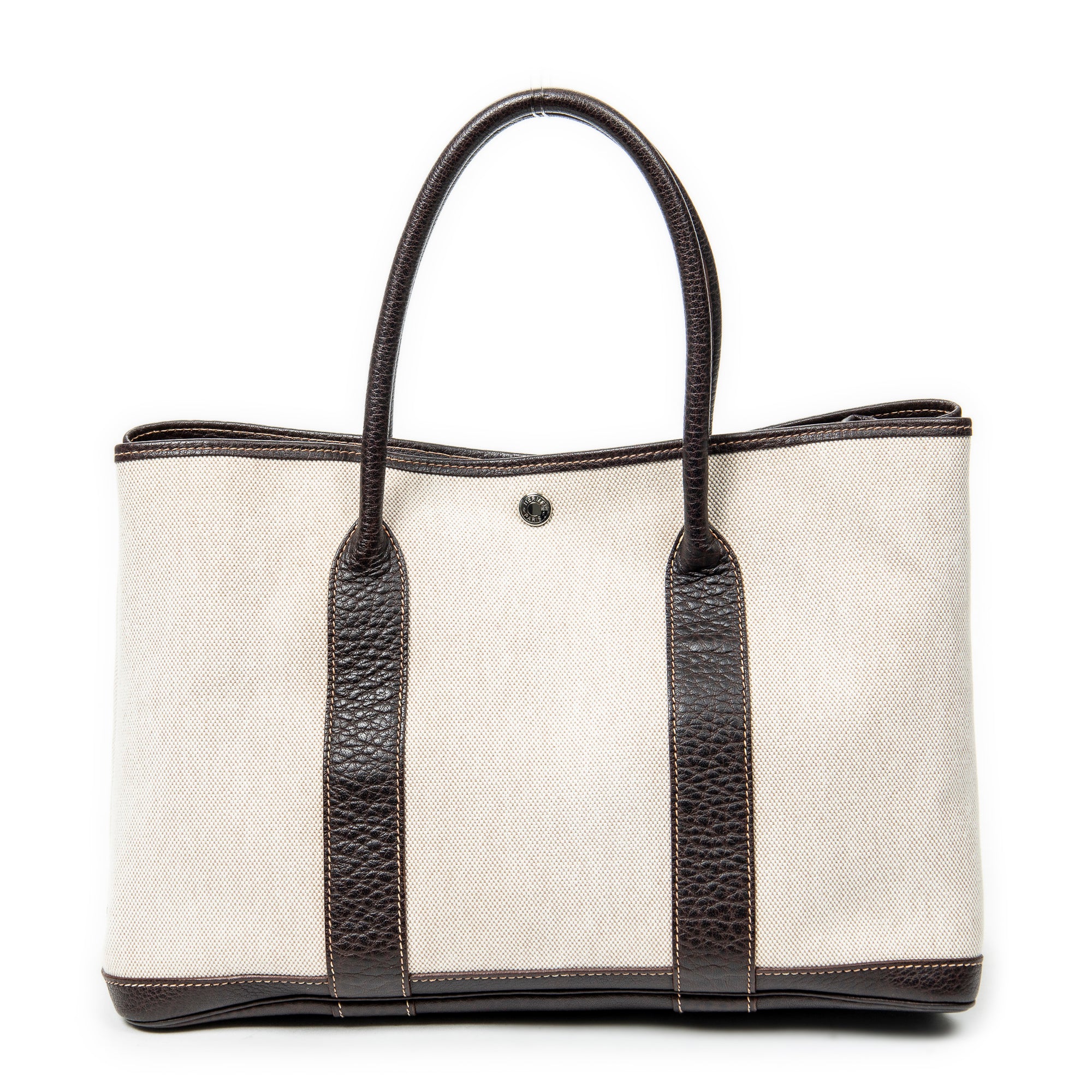 Hermès Garden Party PM Beige/Brown Toile H Canvas ABB8528