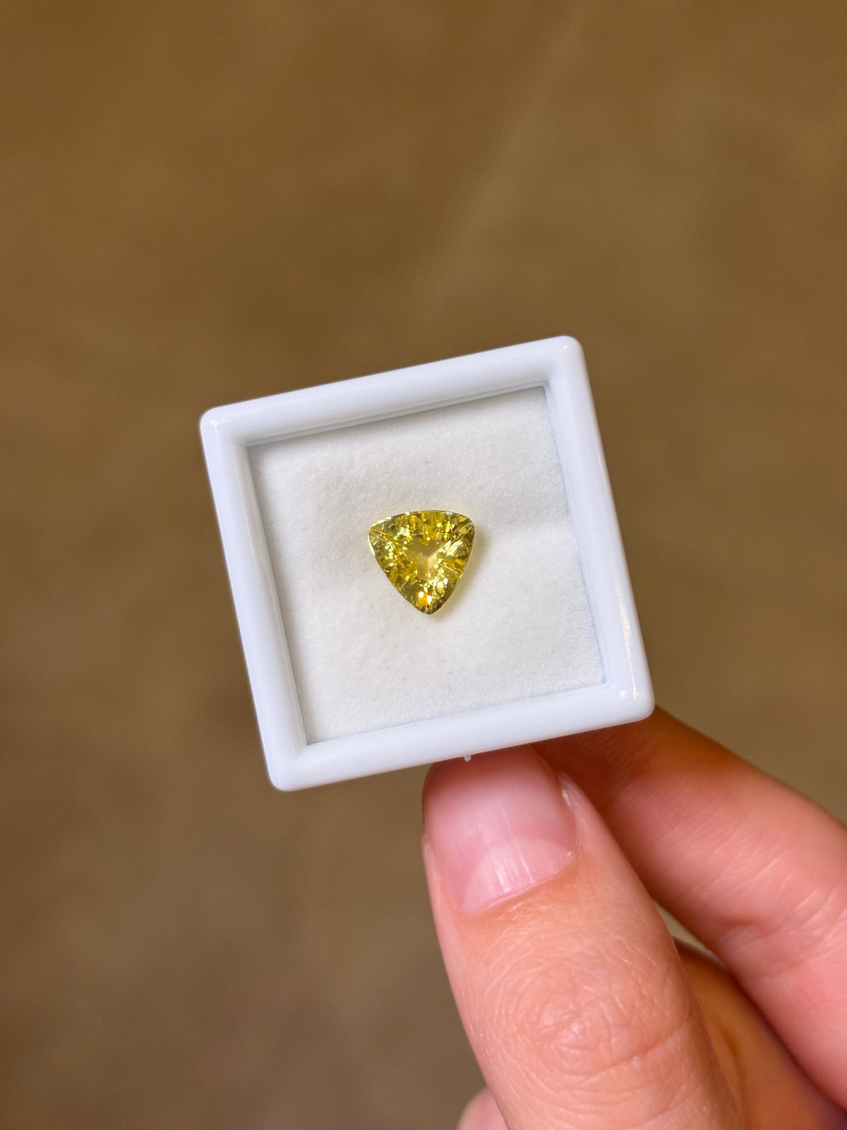 1.45ct Golden Beryl Trillion (Heliodor) THAIC0997