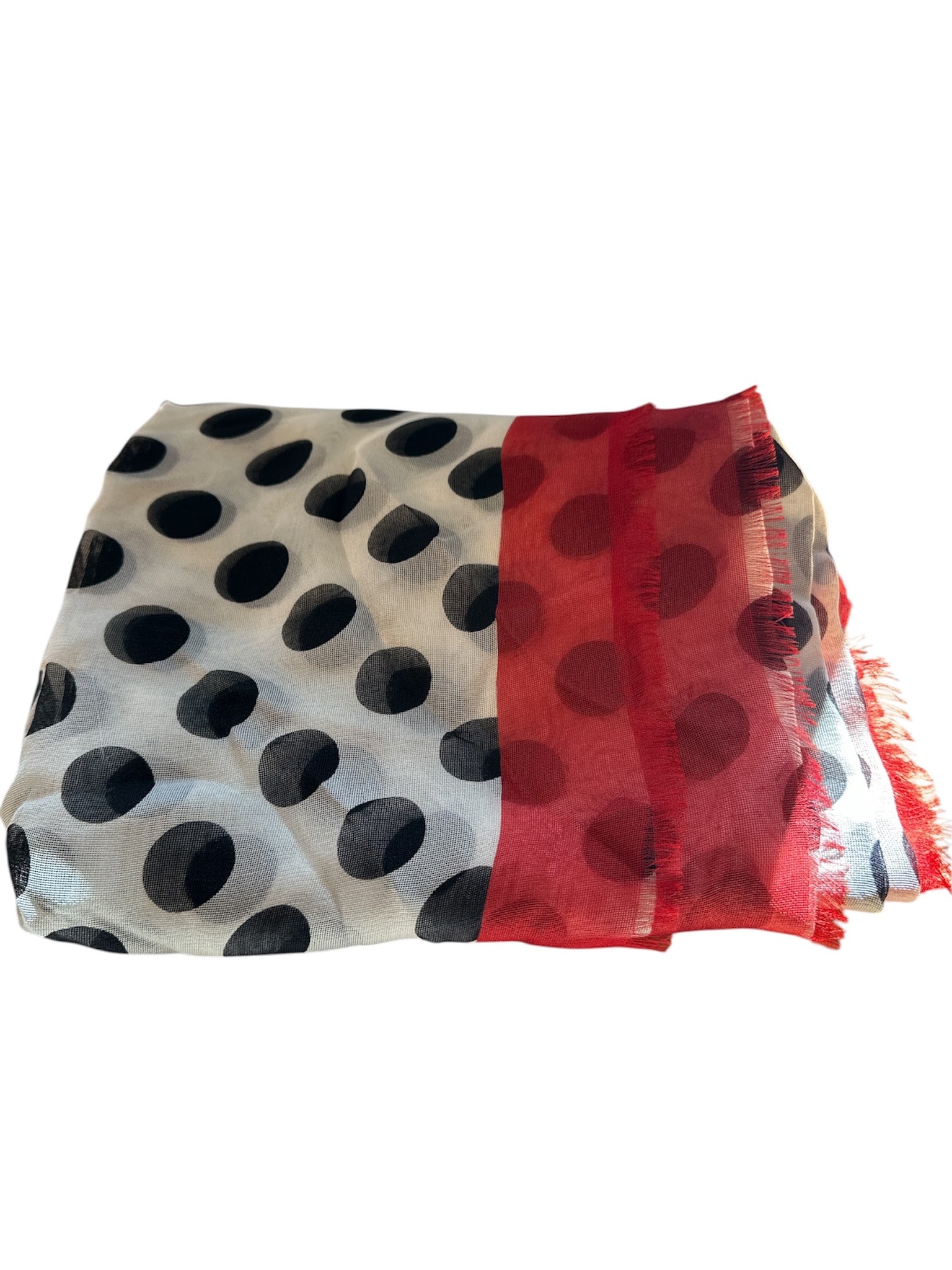 Dolce & Gabbana Scarf Silk Multicolour Black dots DG1968A