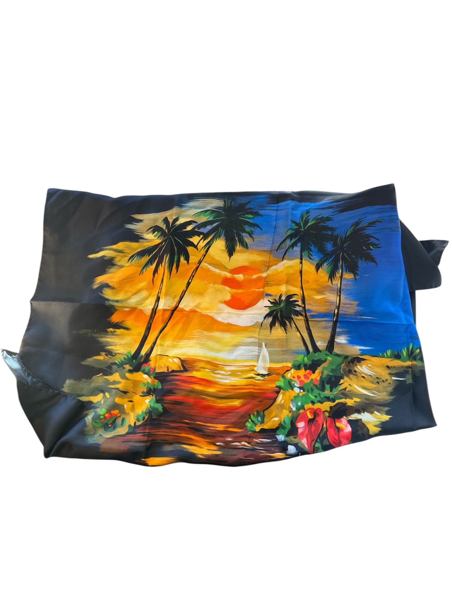 Dolce & Gabbana Scarf Silk Multicolour DG Hawaii 100*100cm DG1844A