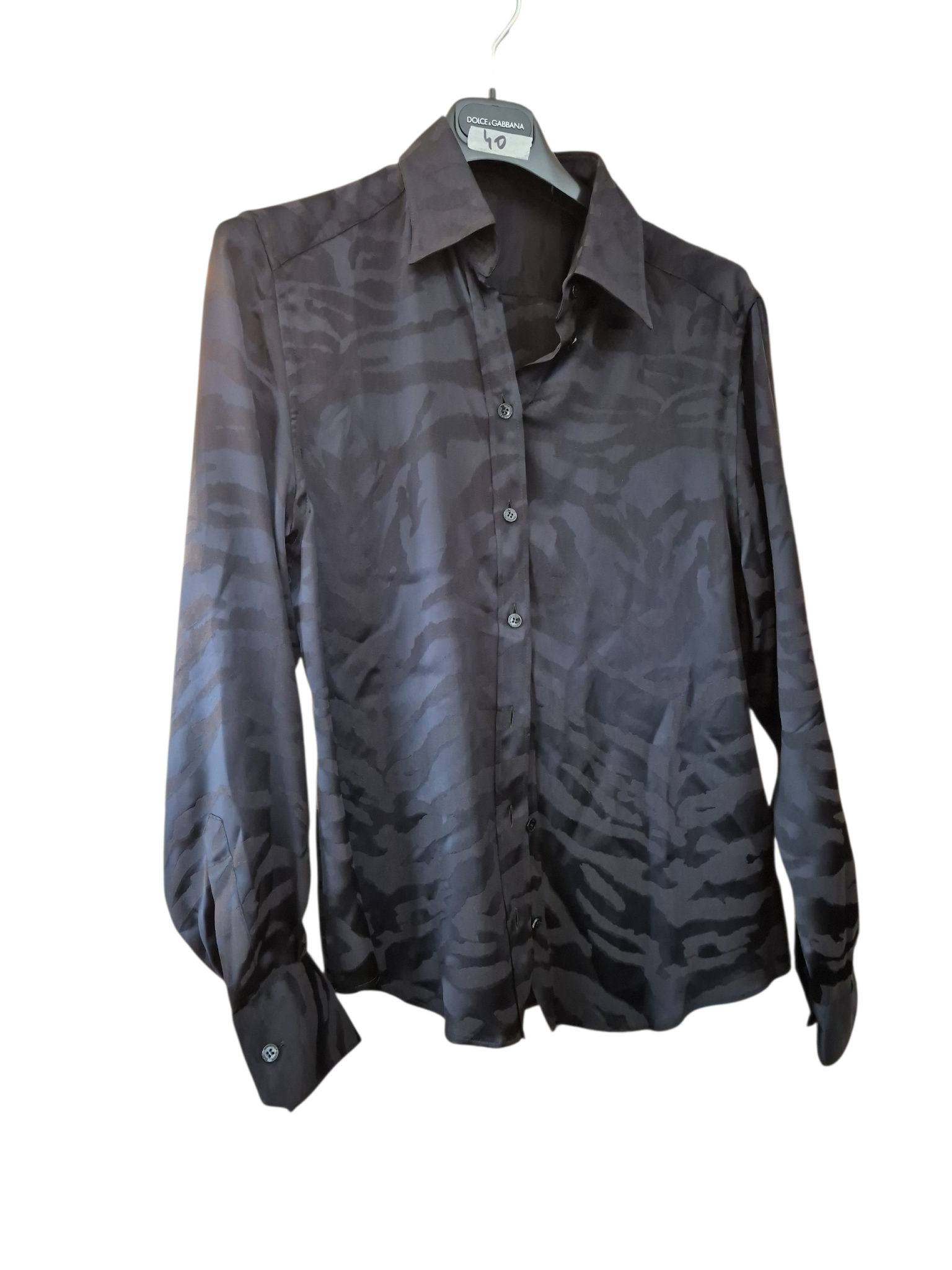 Dolce & Gabbana Shirt Black Zebra Print DG7207B