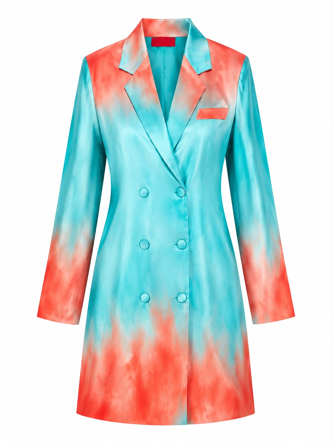 DRESS JUSTICE TIE AND DYE TURQUOISE STRAWBERRY MCL13154