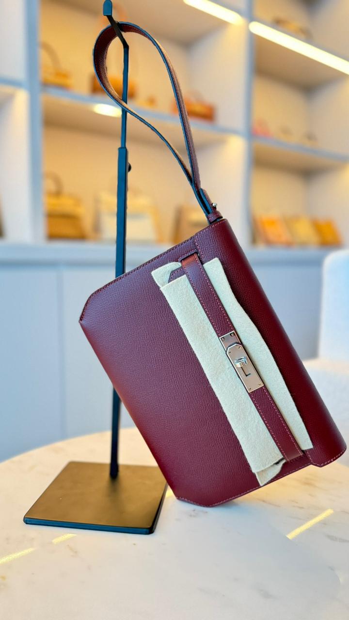 Kelly Depeches 25 Rouge H	Epsom with Palladium Hardware AGC3213