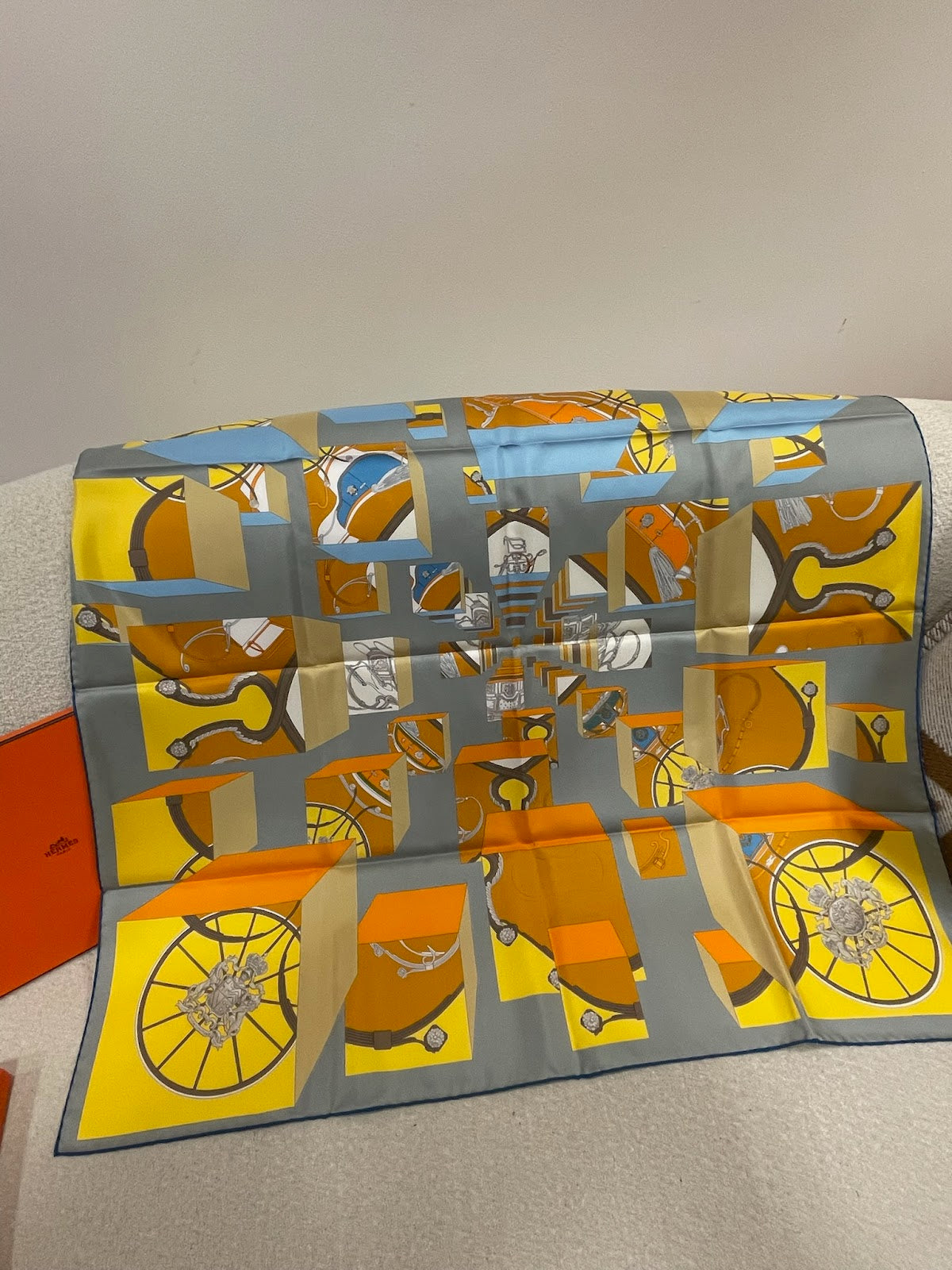 Hermes 90* 90 Silk Scarf ALC3700