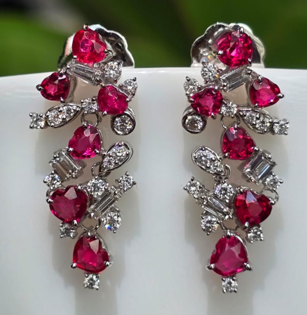 Heart Spinel Earrings SKH1080