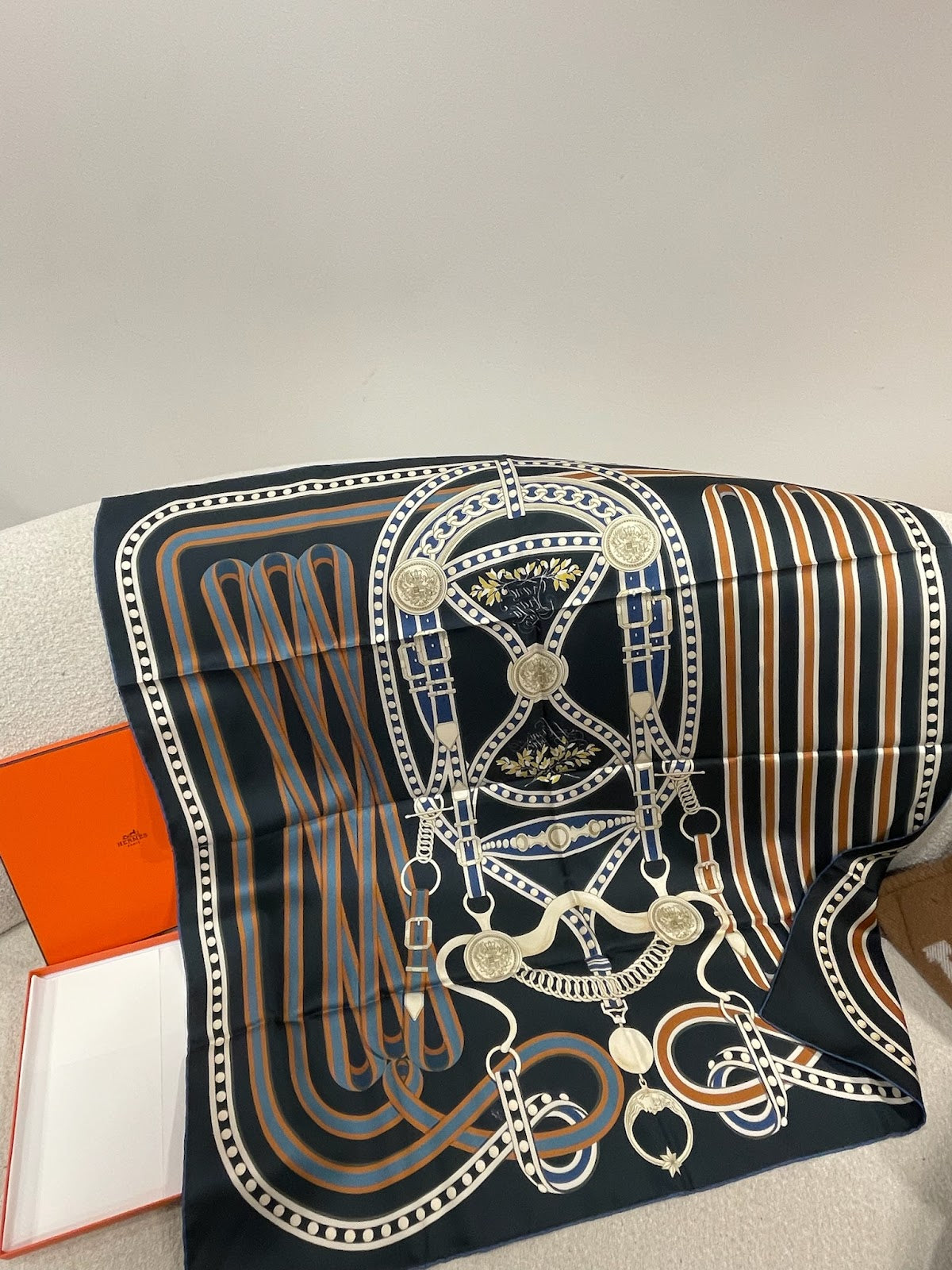 Hermes 90* 90 Silk Scarf ALC3706
