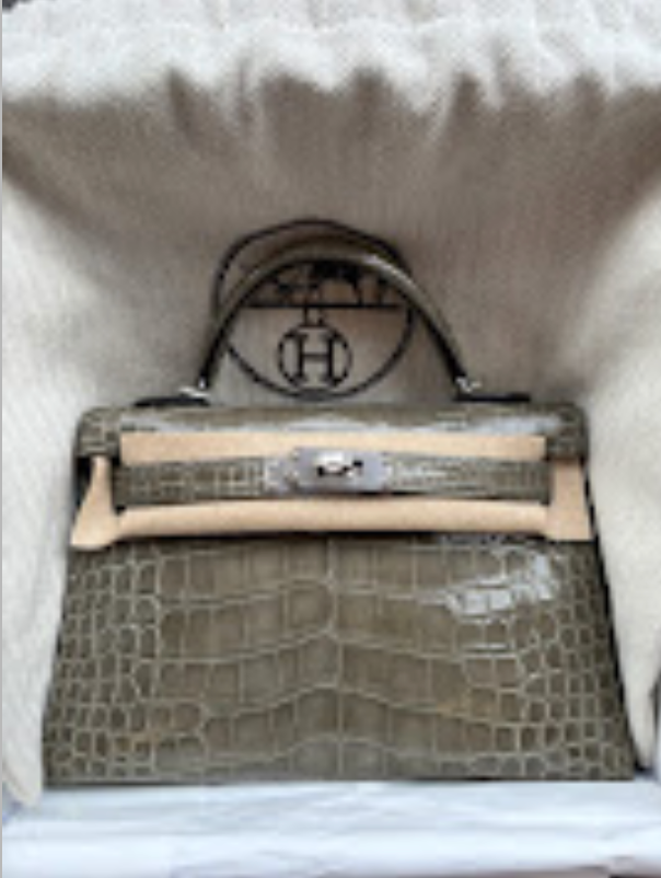 Hermes  Mini Kelly Gris Tourterelle Phw A(2017) shiny ALTC0570