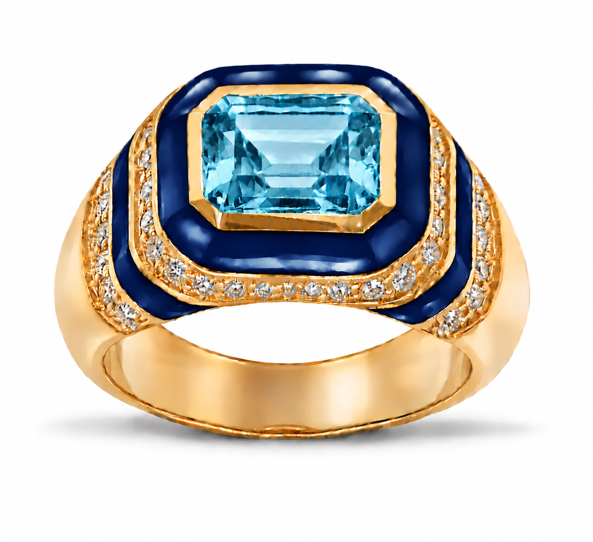 Kyma Dome Ring 18K Yellow Gold THOA001