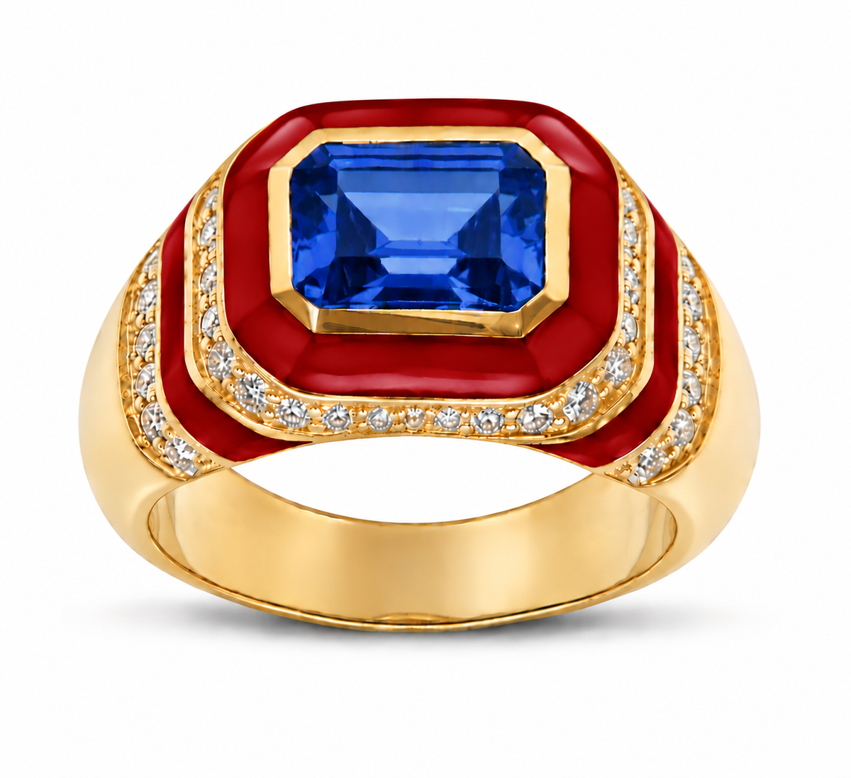 Kyma Dome Ring 18K Yellow Gold THOA001