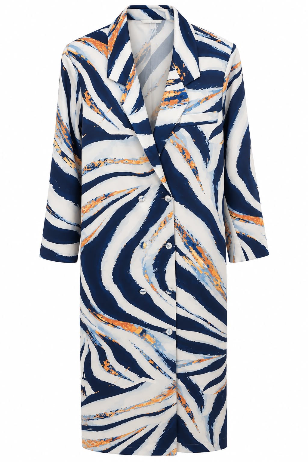 MAXI JACKET JUKE CREPE BOLD BLUE  MCL13429