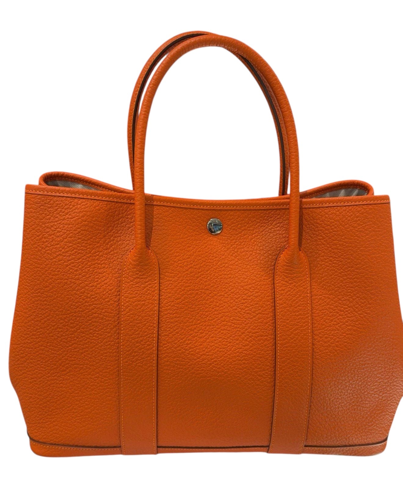Hermes Garden Party 36 in Feu with Limited Edition Lining