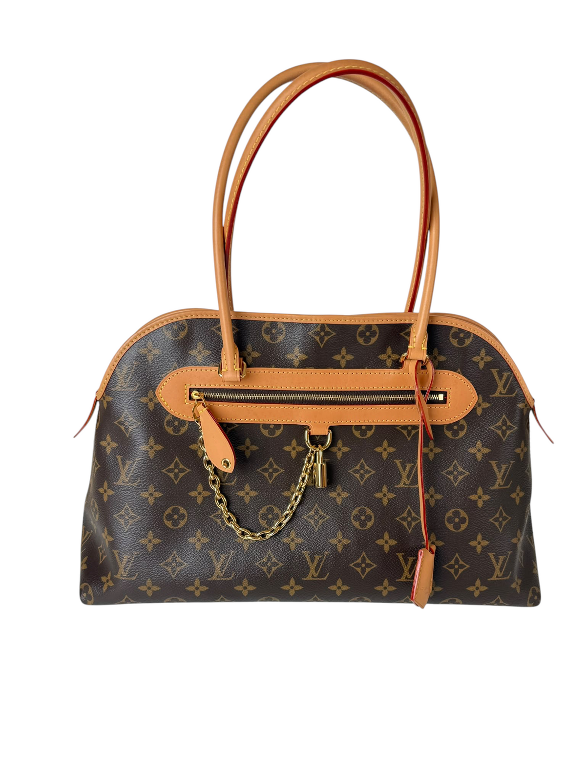 Louis Vuitton EverMore MM Monogram Bag with Gold Chain