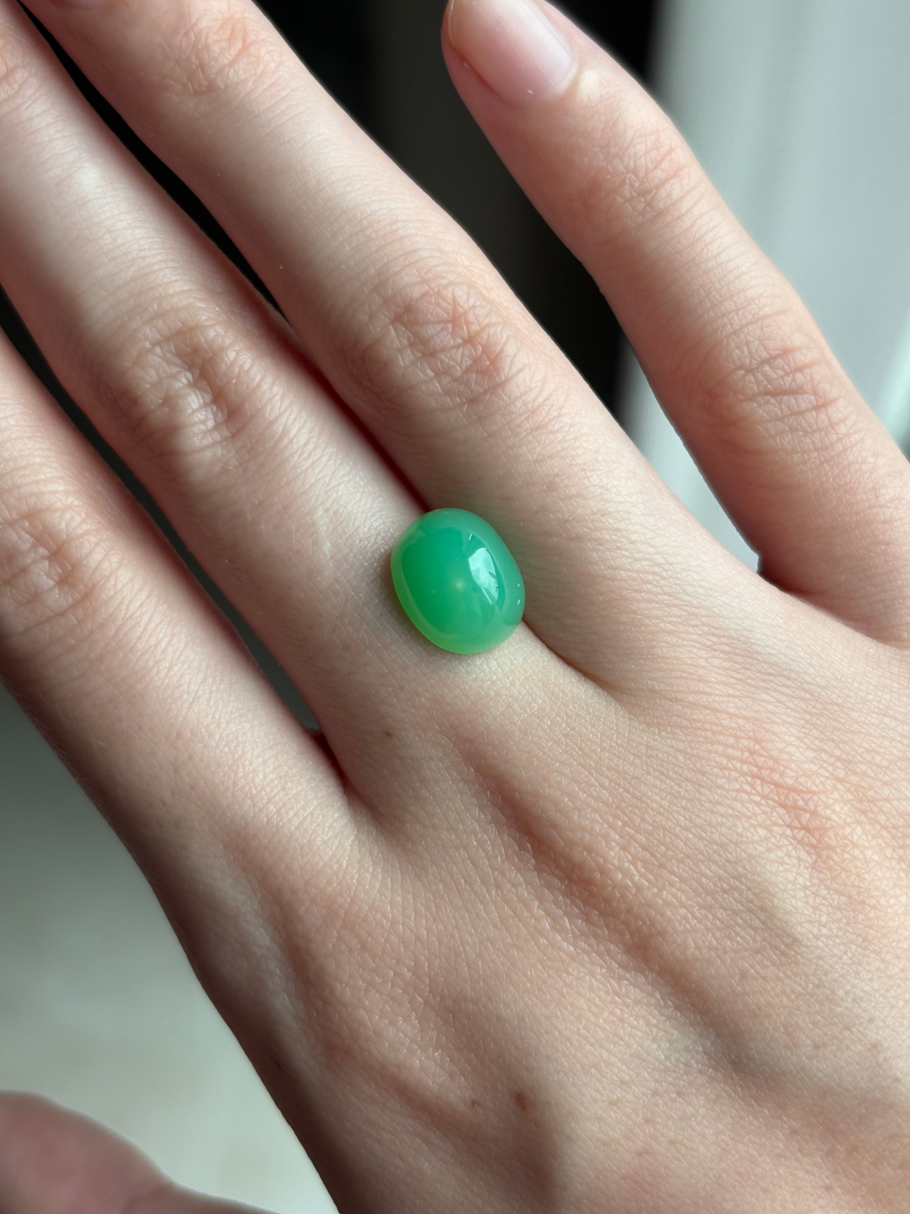3.84ct Chrysoprase DXBCS4509