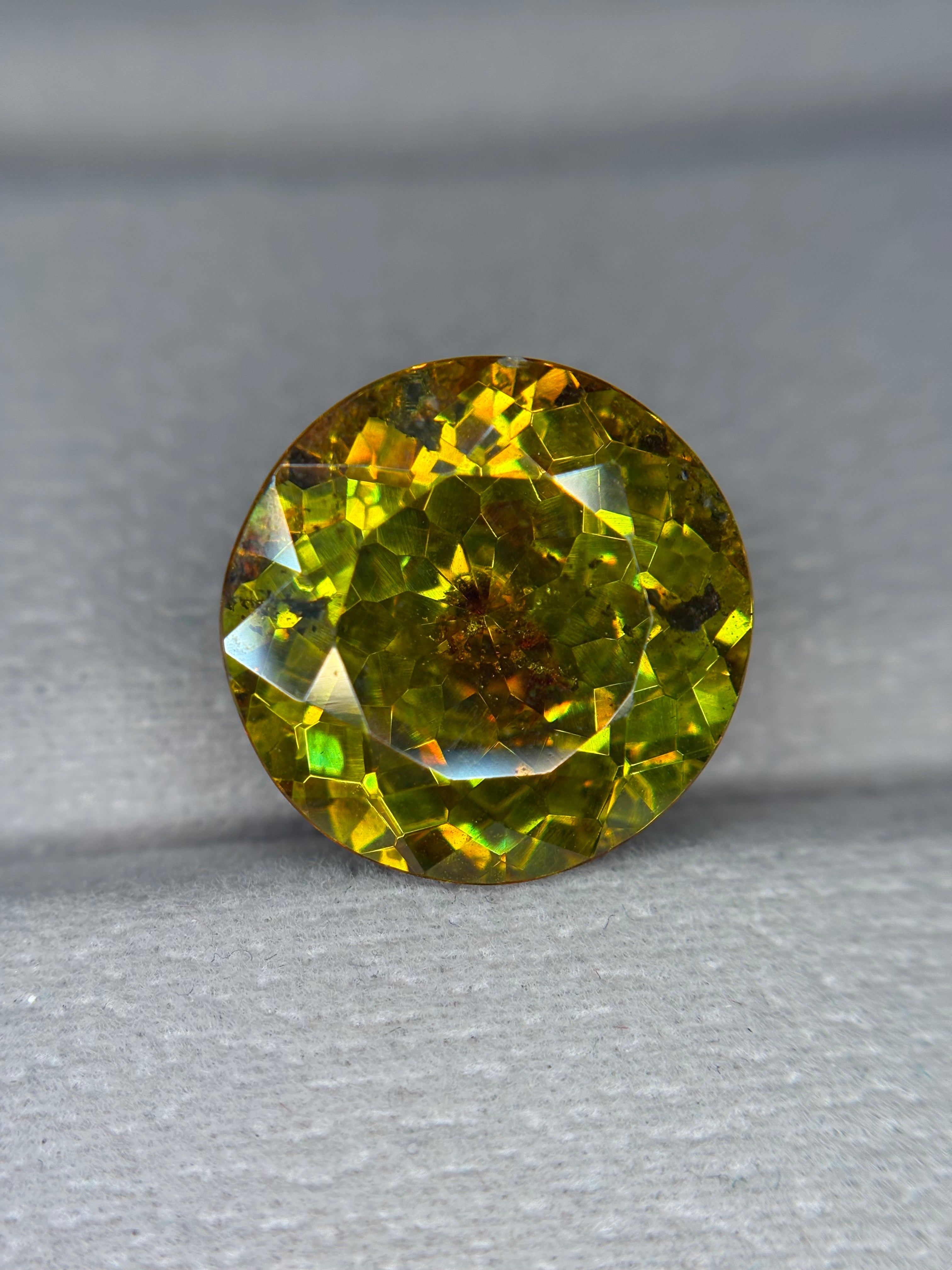 17.65ct Sphalerite Spain Portuguese Cut (45.92 box) THAIC0361