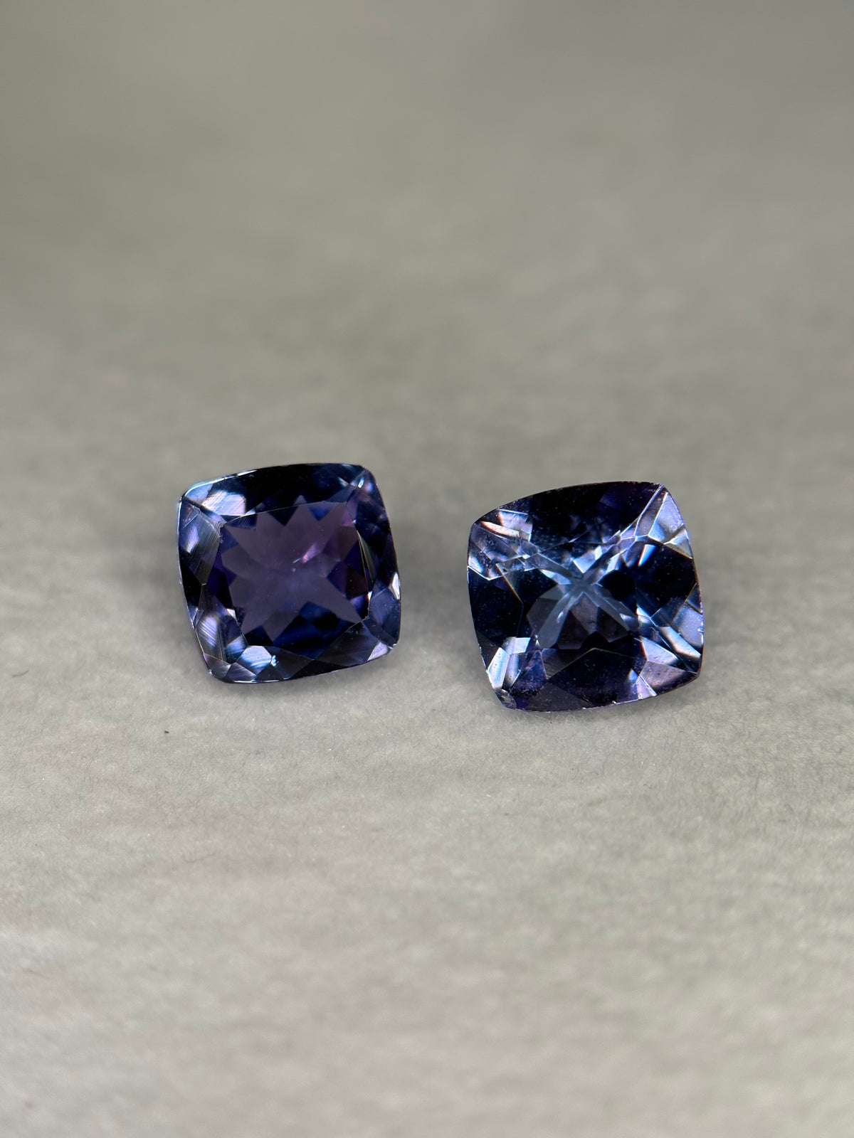 2.05ct Tanzanite Cushion PAIR THAIC1313